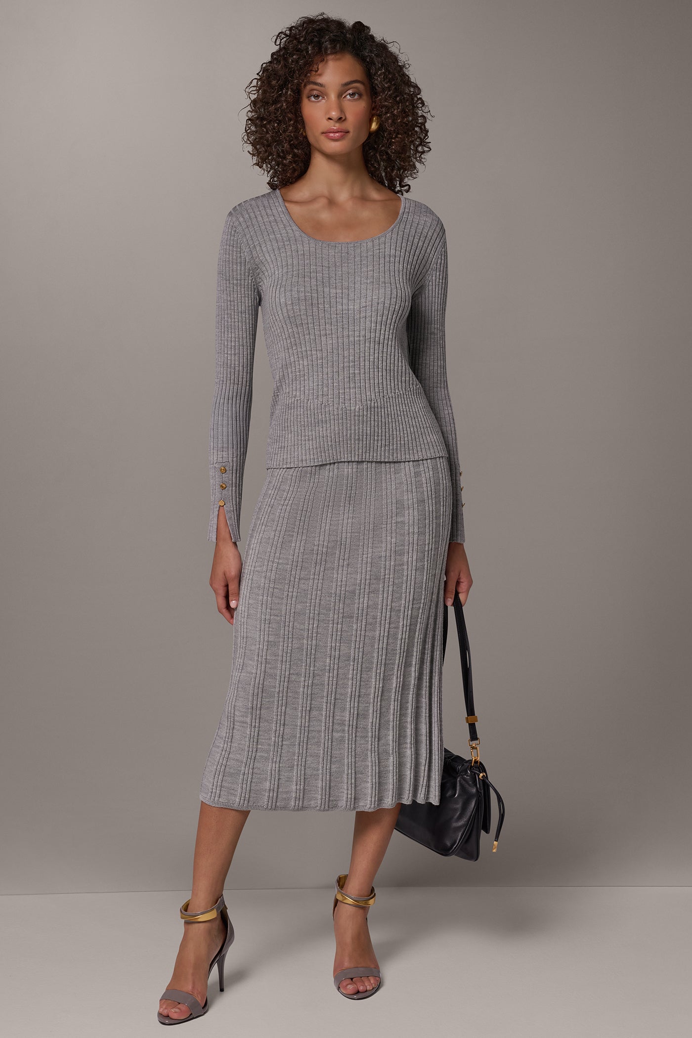 RIBBED WOOL BOATNECK SWEATER VIEW 5