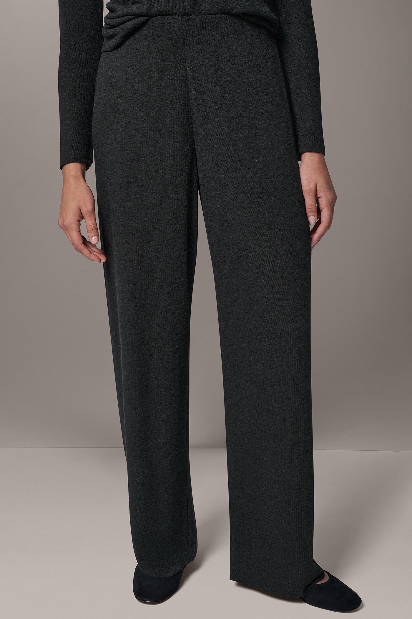 FOUR-WAY STRETCH WIDE-LEG PANT VIEW 1