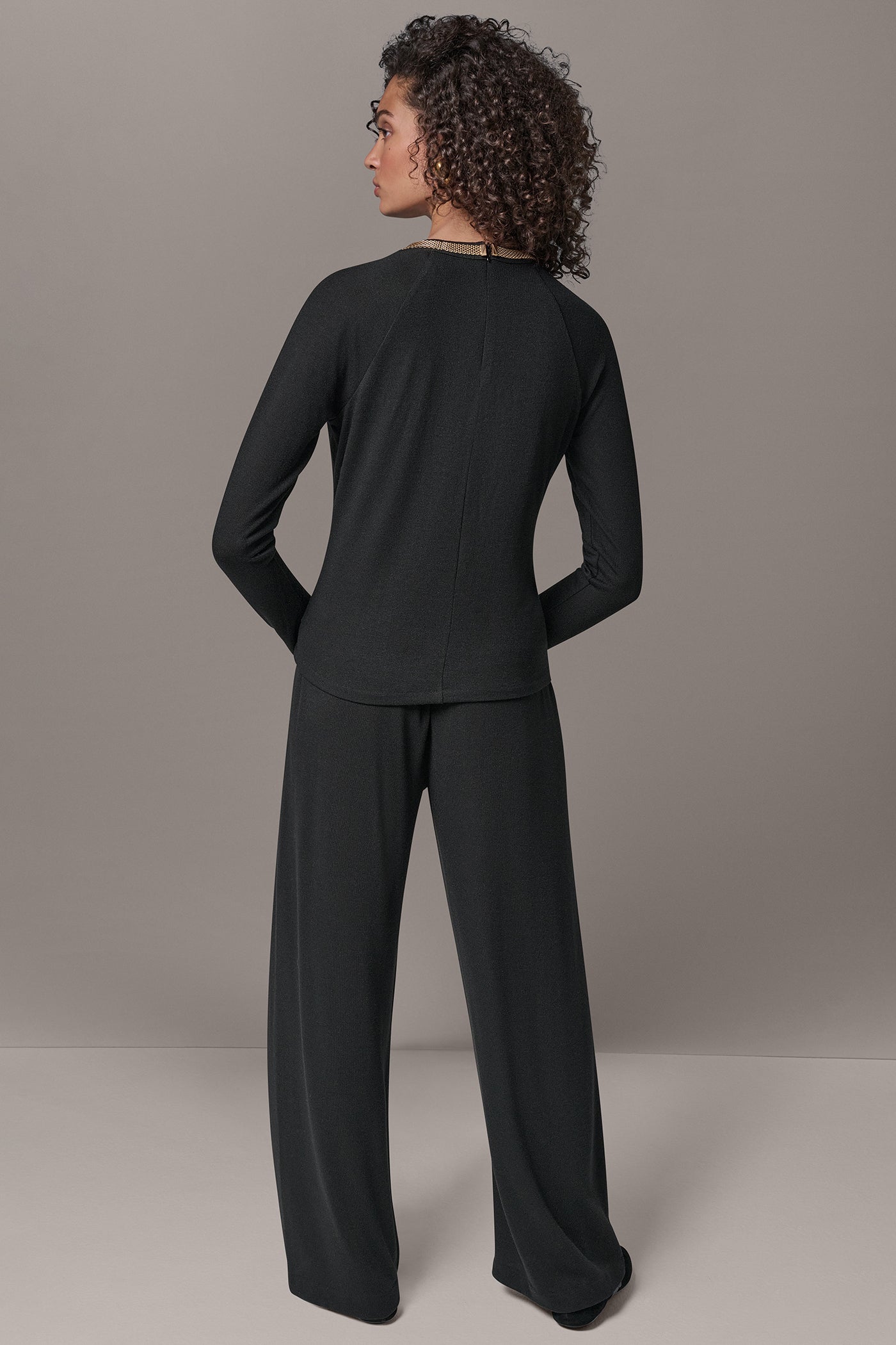 FOUR-WAY STRETCH WIDE-LEG PANT VIEW 6