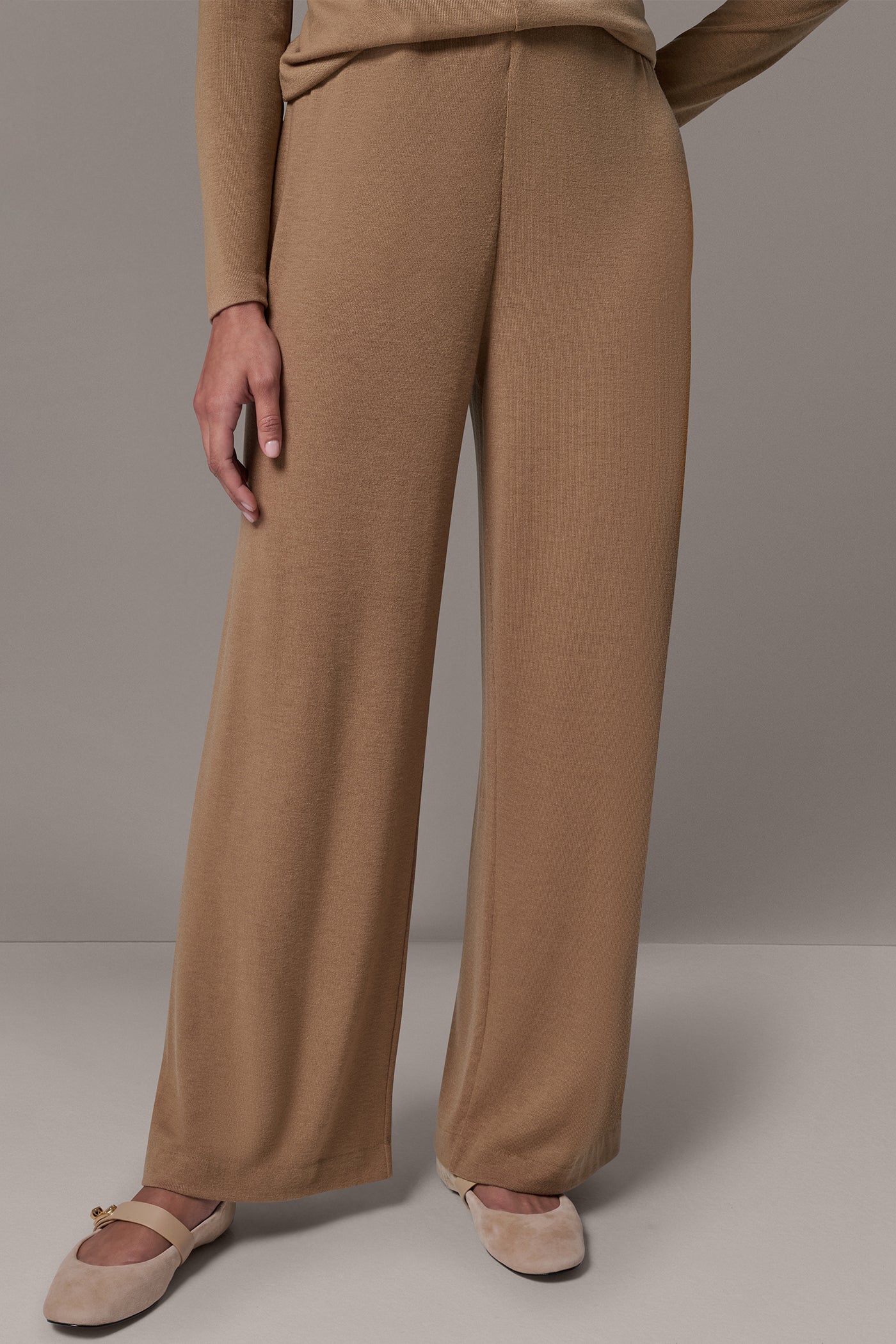 FOUR-WAY STRETCH WIDE-LEG PANT VIEW 1