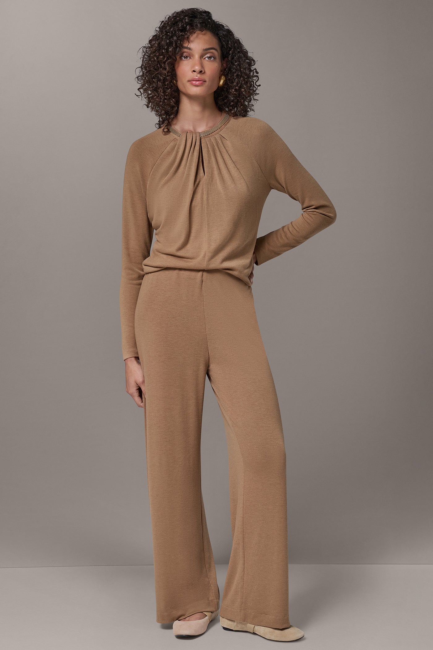 FOUR-WAY STRETCH WIDE-LEG PANT VIEW 8