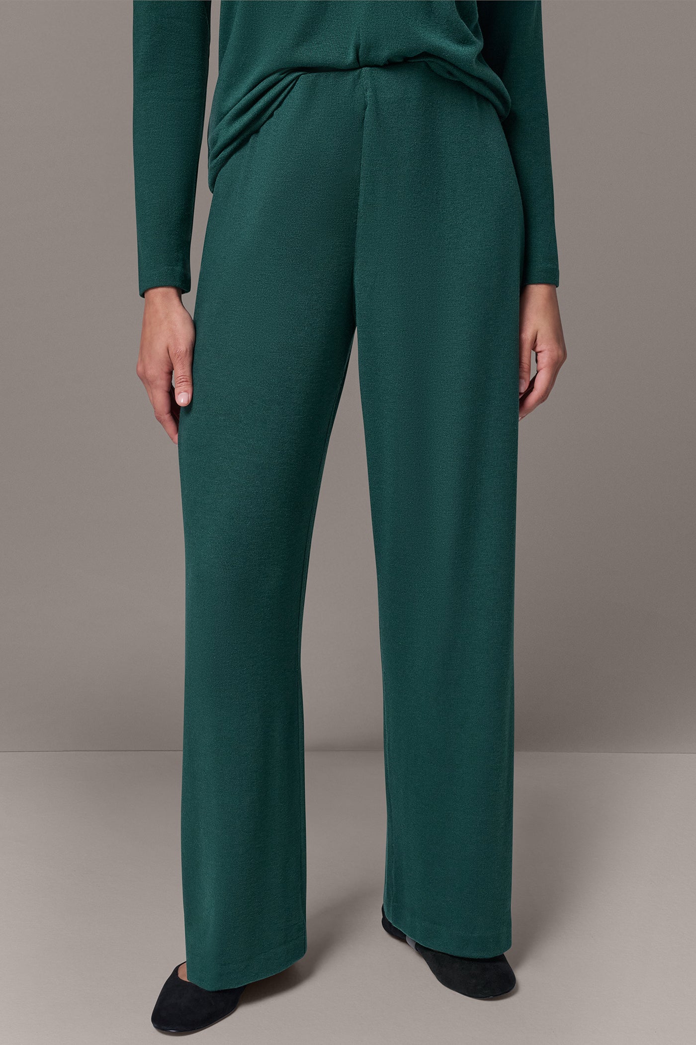 FOUR-WAY STRETCH WIDE-LEG PANT VIEW 1