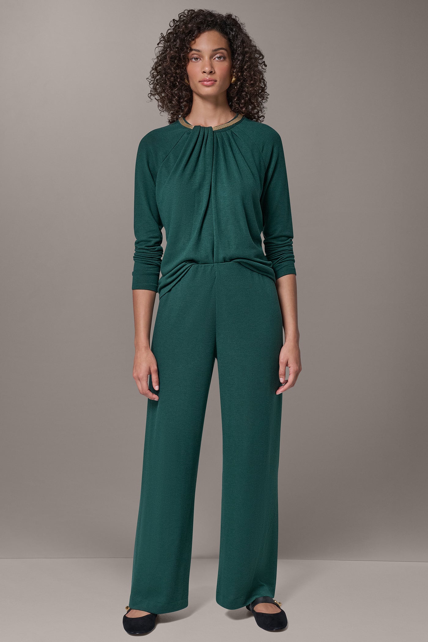 FOUR-WAY STRETCH WIDE-LEG PANT VIEW 5
