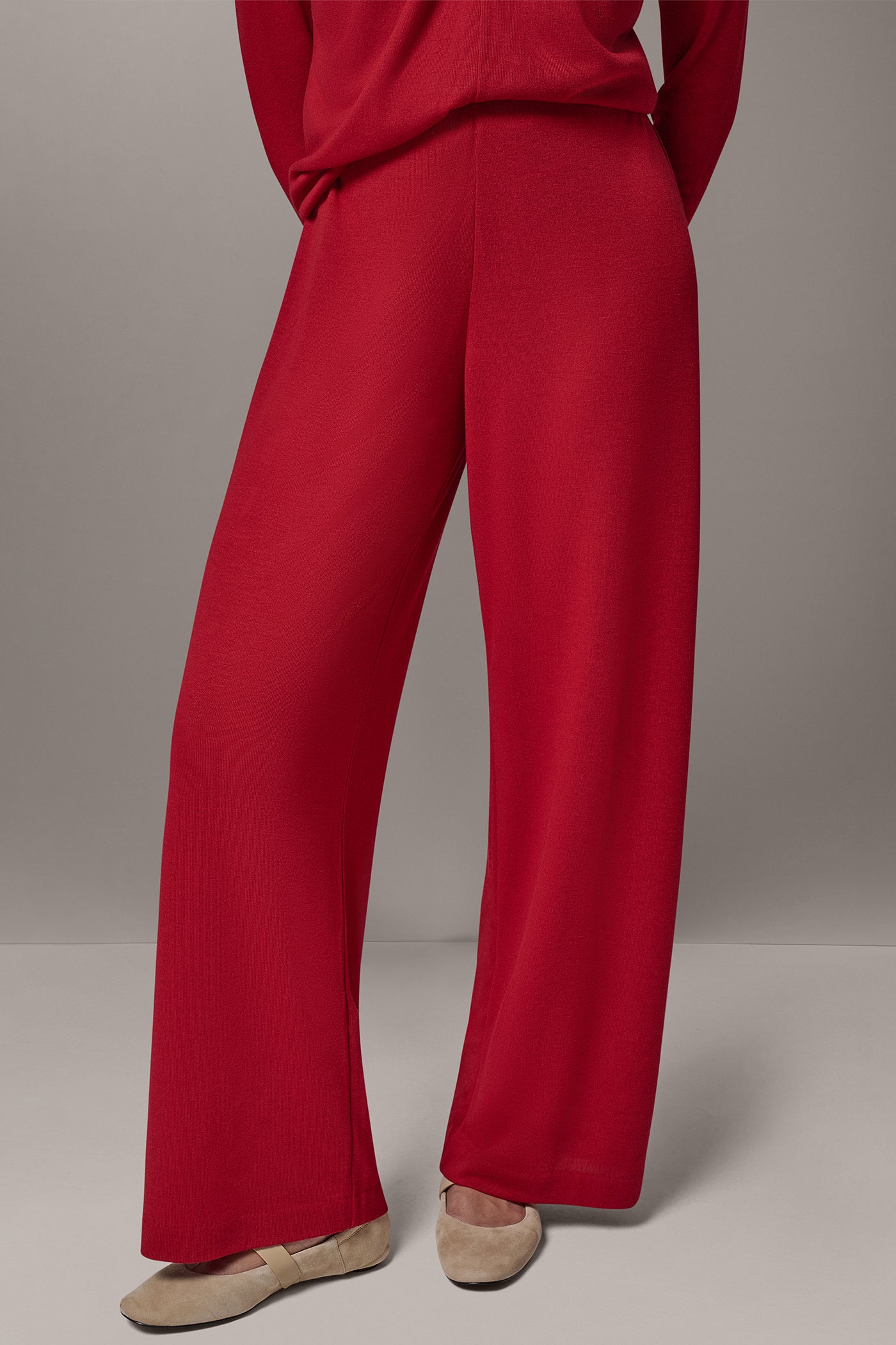 FOUR-WAY STRETCH WIDE-LEG PANT VIEW 1