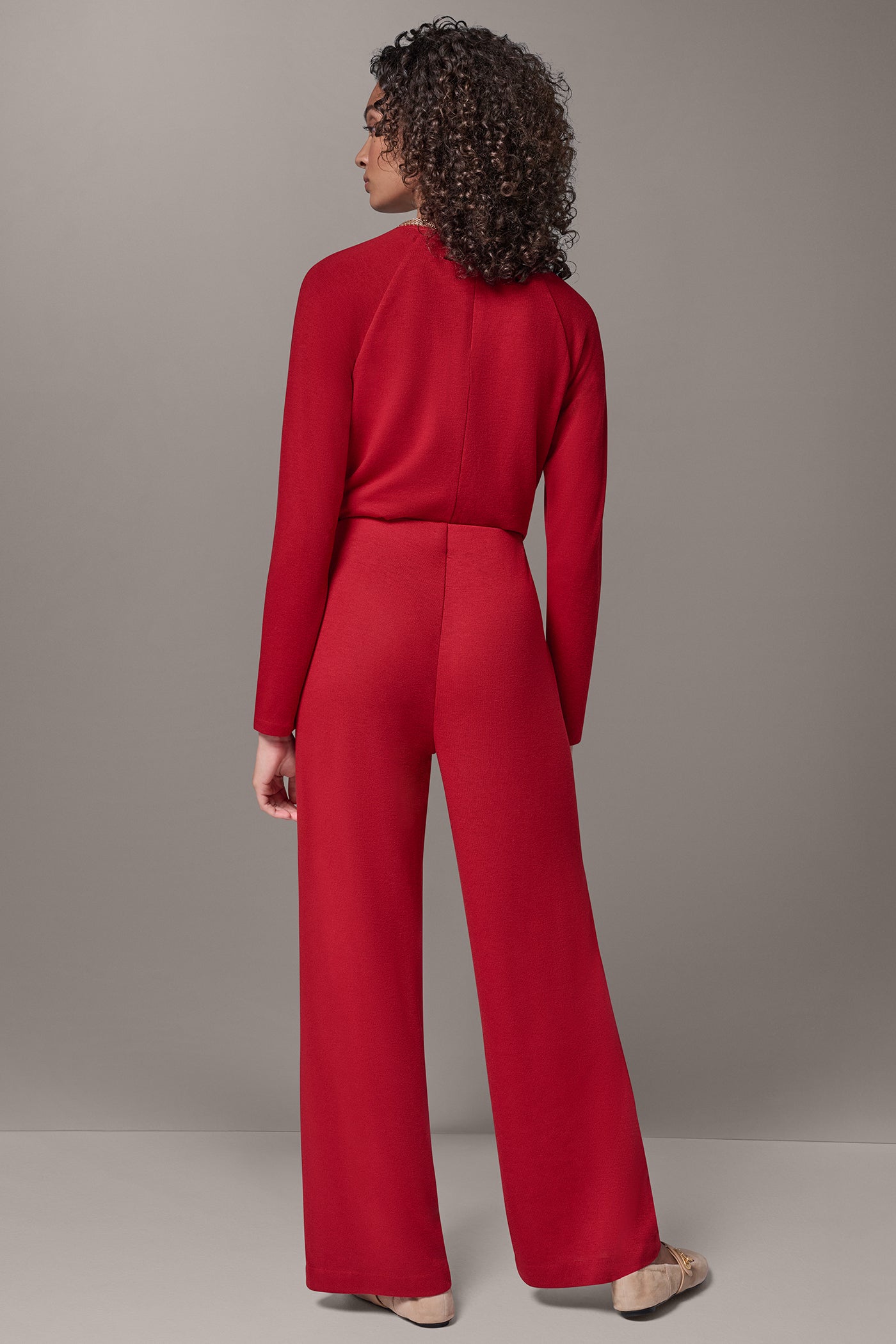 FOUR-WAY STRETCH WIDE-LEG PANT VIEW 6