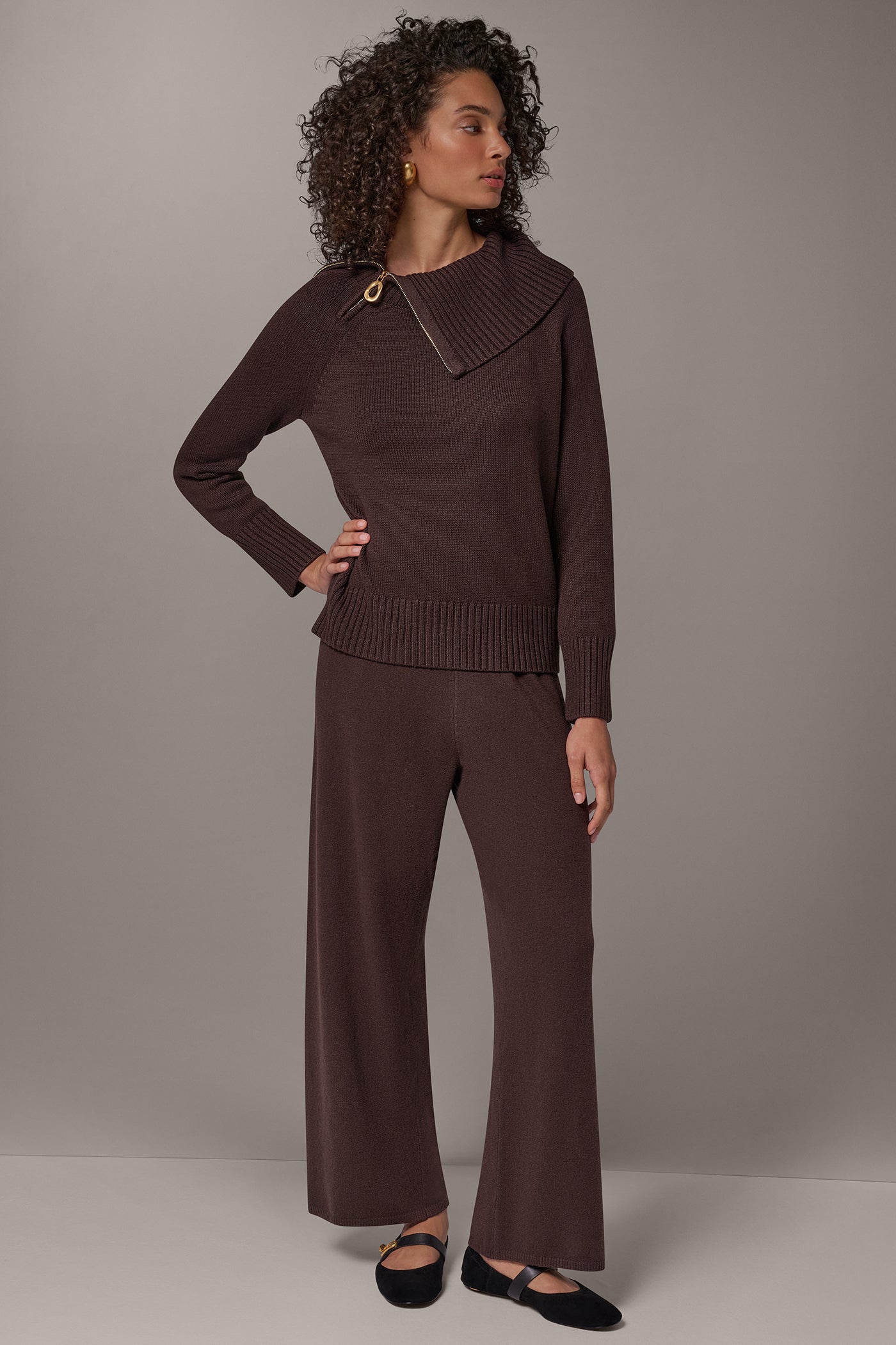 ASYMMETRIC HALF-ZIP SWEATER VIEW 8