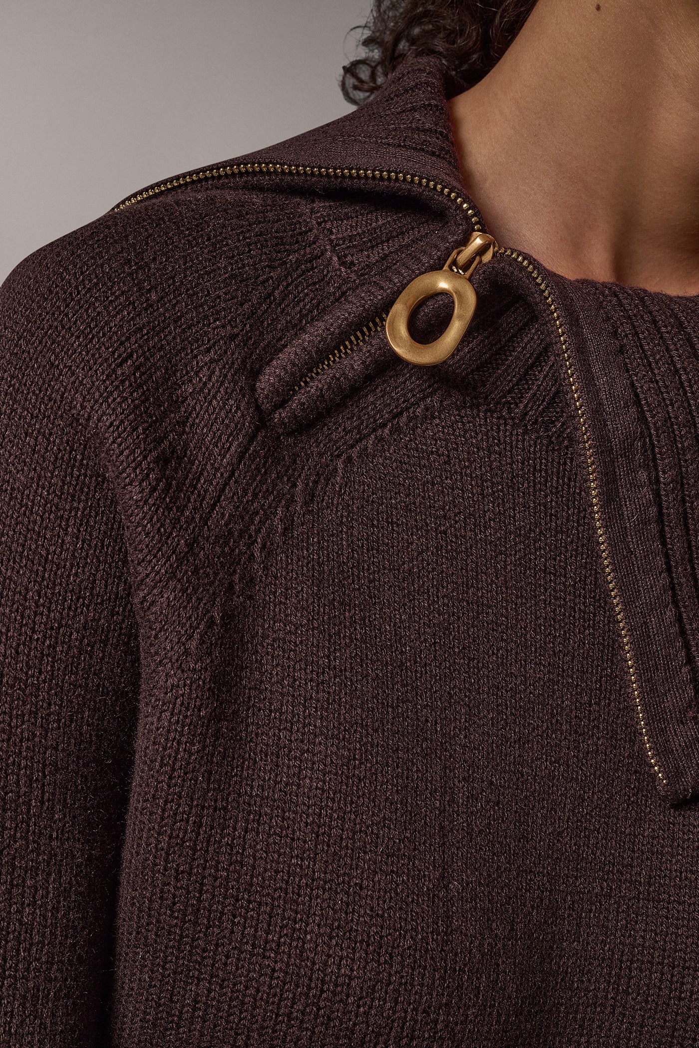 ASYMMETRIC HALF-ZIP SWEATER VIEW 7