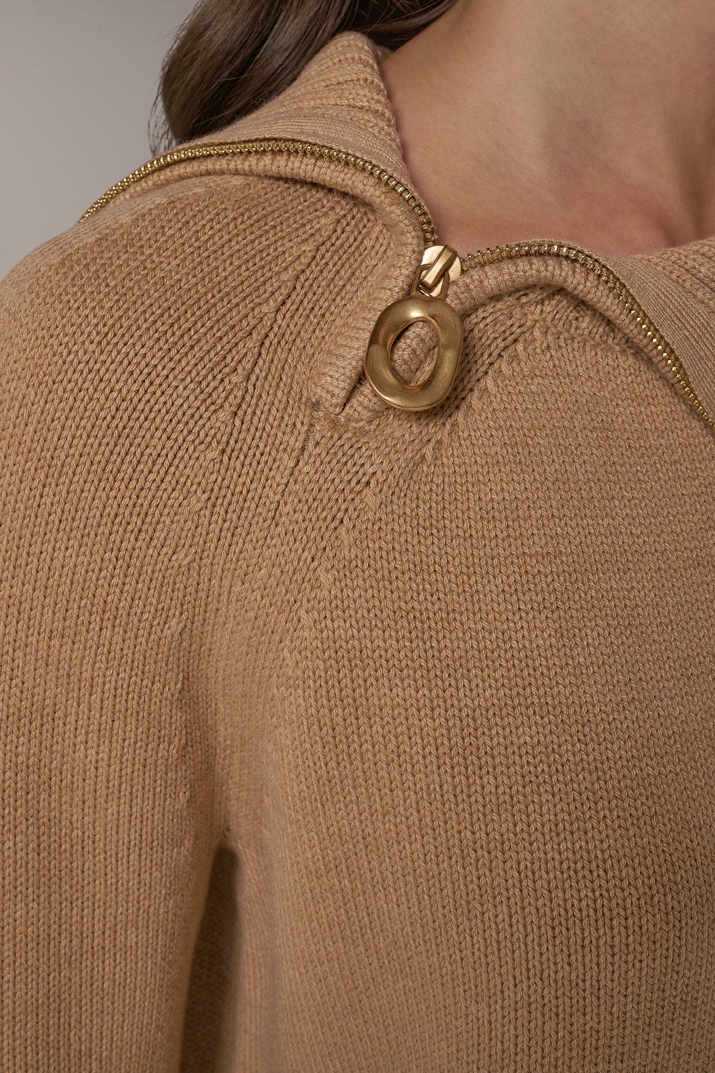 ASYMMETRIC HALF-ZIP SWEATER VIEW 6