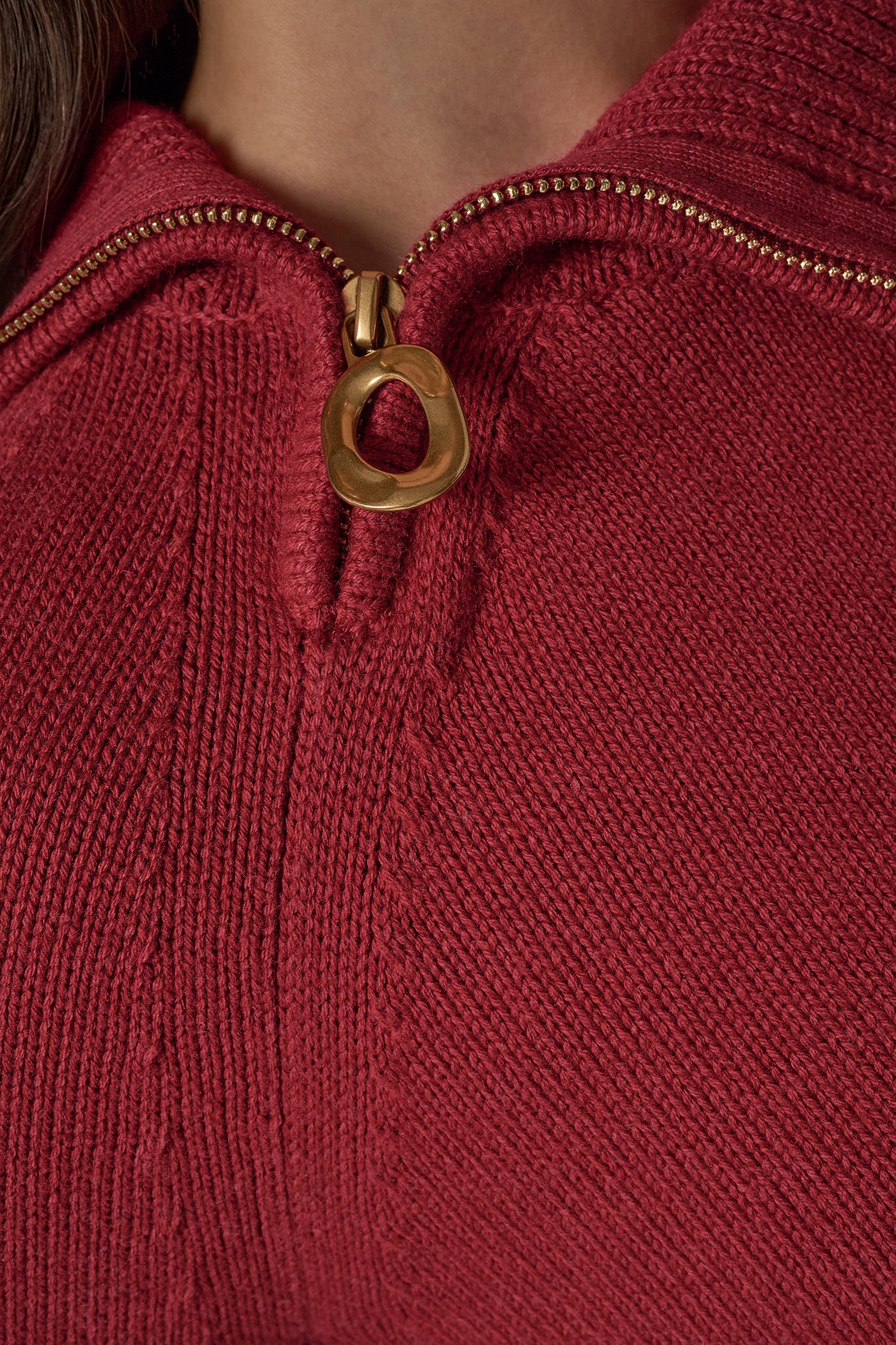 ASYMMETRIC HALF-ZIP SWEATER VIEW 5