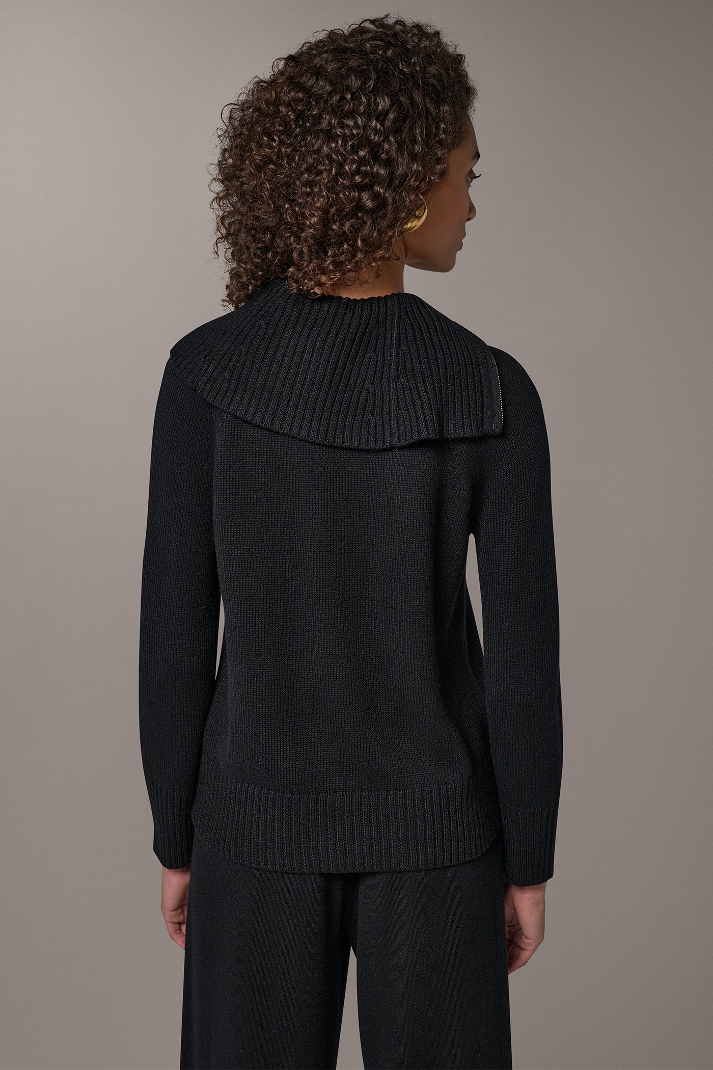 ASYMMETRIC HALF-ZIP SWEATER VIEW 3 | New clothing