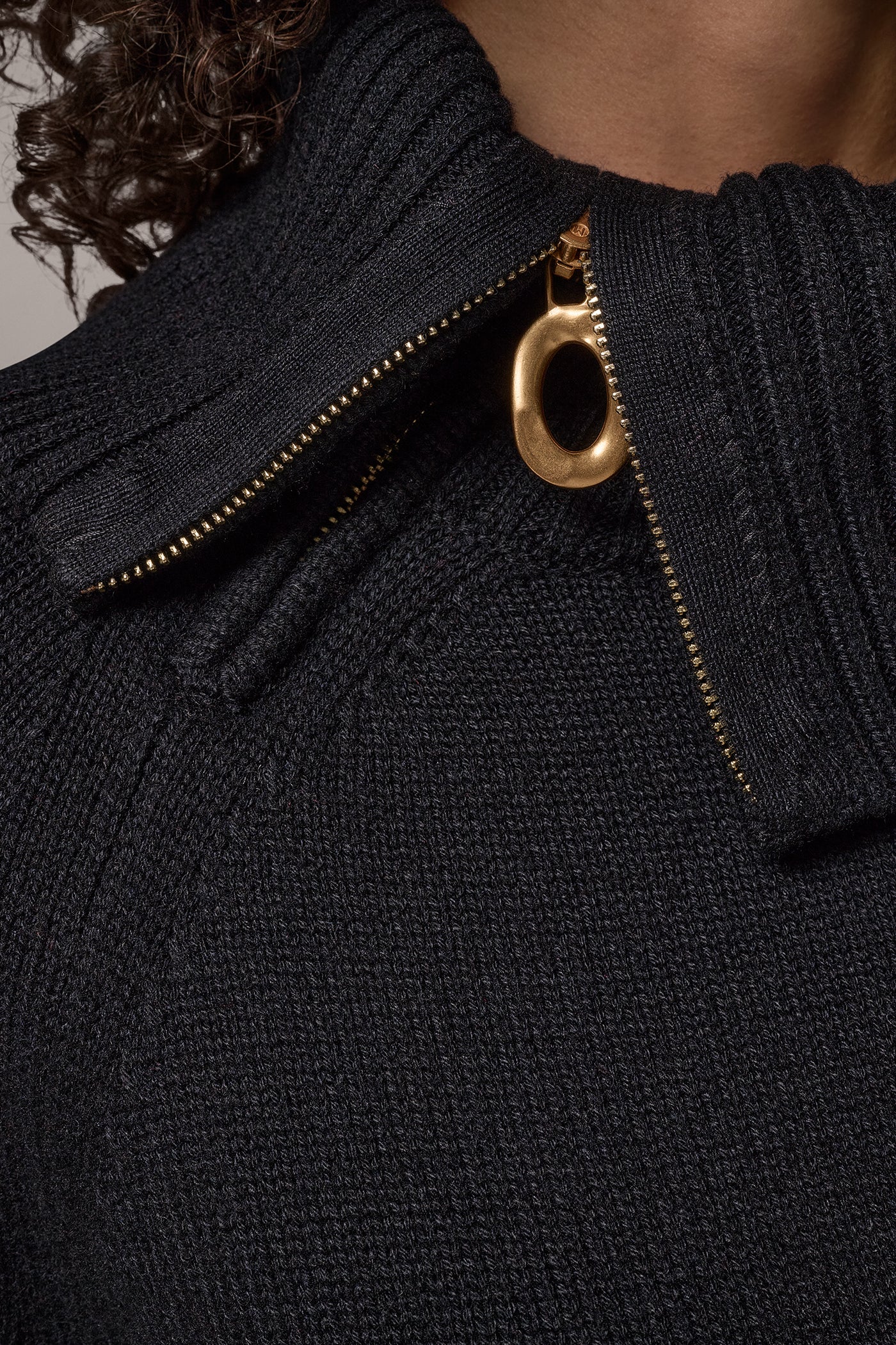 ASYMMETRIC HALF-ZIP SWEATER VIEW 5 | New clothing