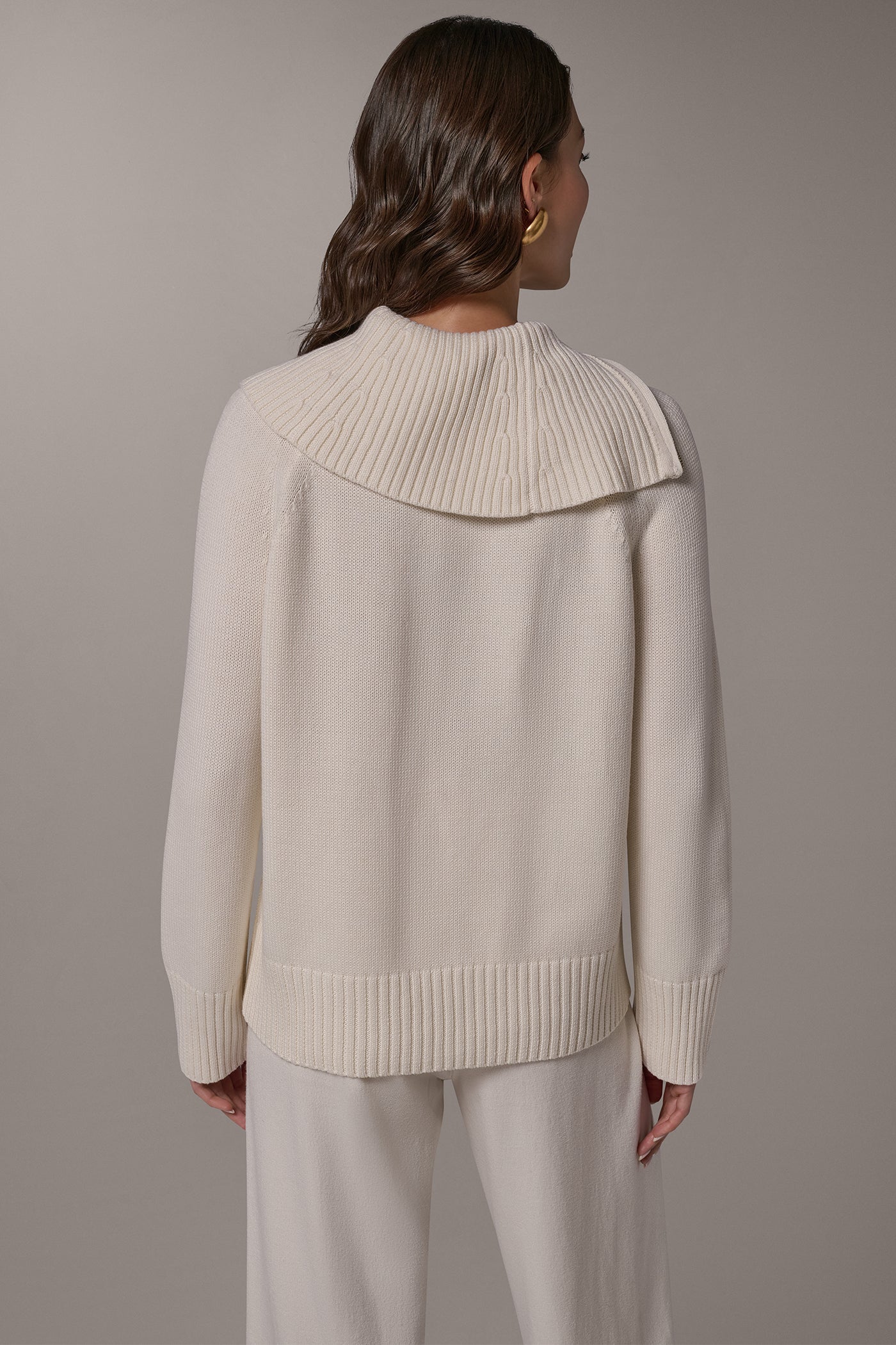 ASYMMETRIC HALF-ZIP SWEATER VIEW 3