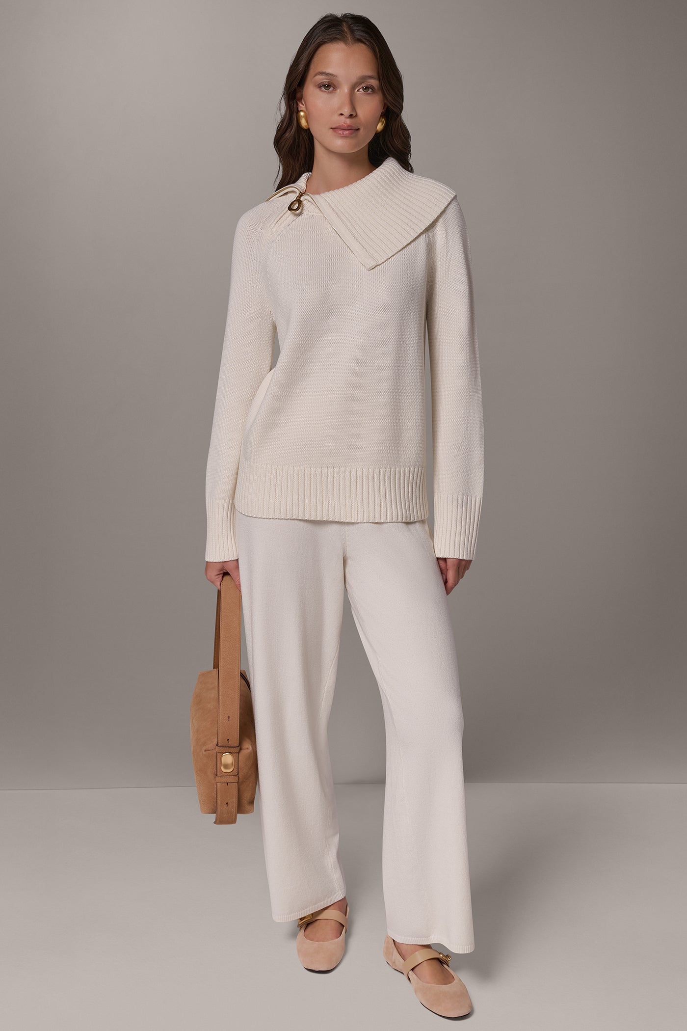 ASYMMETRIC HALF-ZIP SWEATER VIEW 6