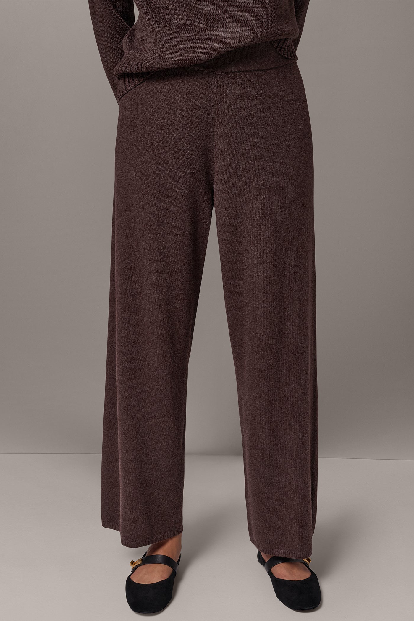 PULL-ON WIDE-LEG SWEATER PANT VIEW 1