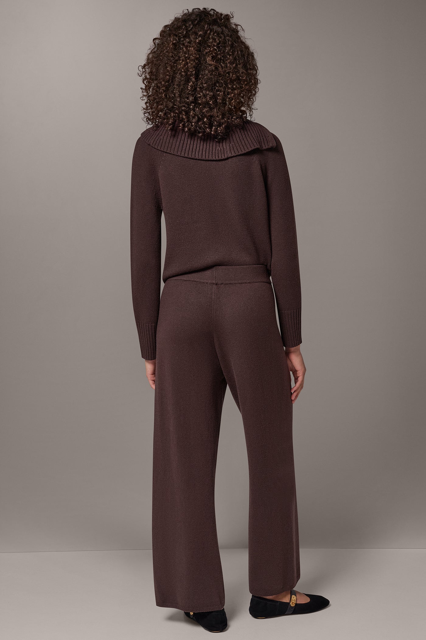 PULL-ON WIDE-LEG SWEATER PANT VIEW 4