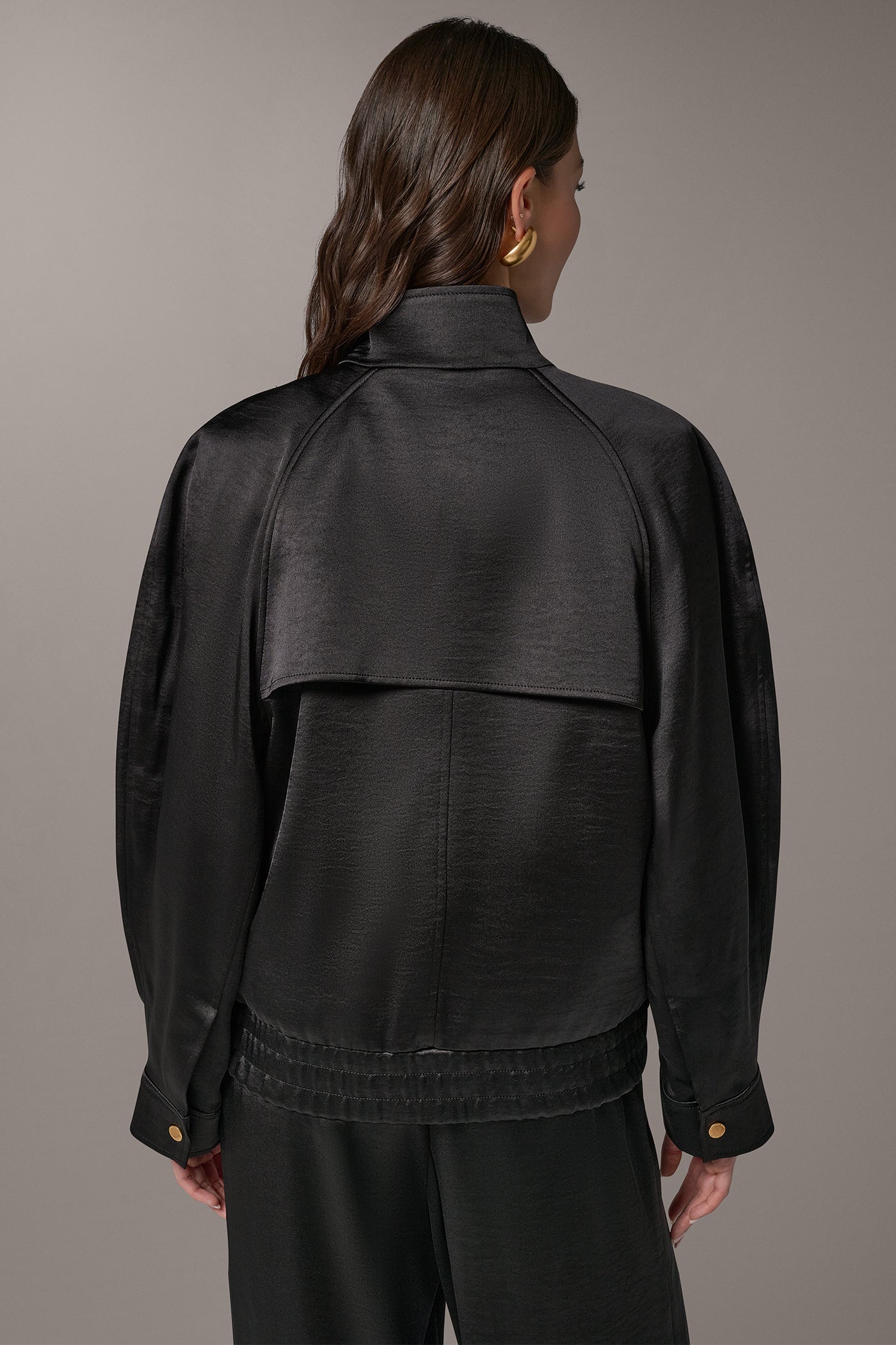 DROP SHOULDER ZIP FRONT JACKET VIEW 3