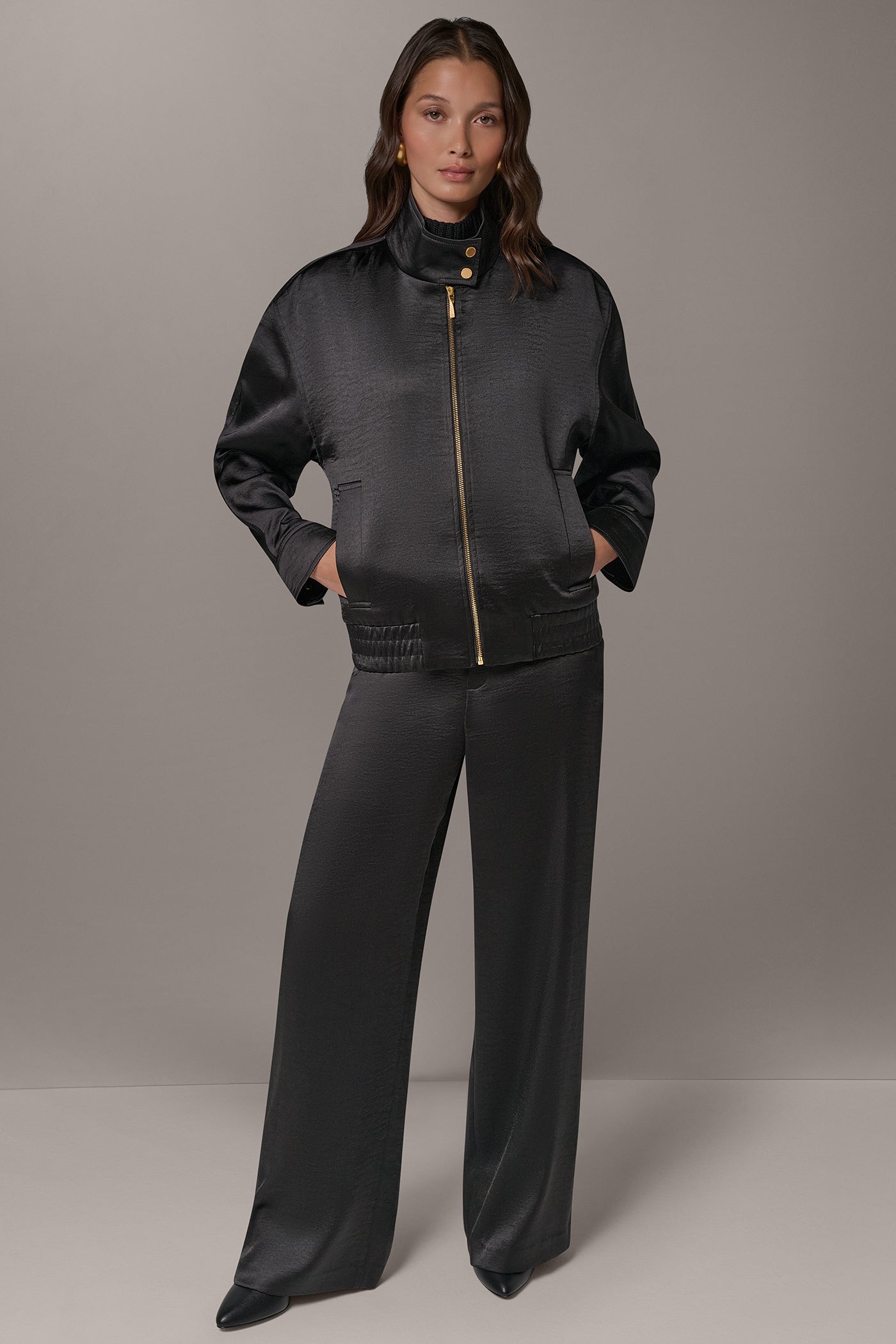 DROP SHOULDER ZIP FRONT JACKET VIEW 7