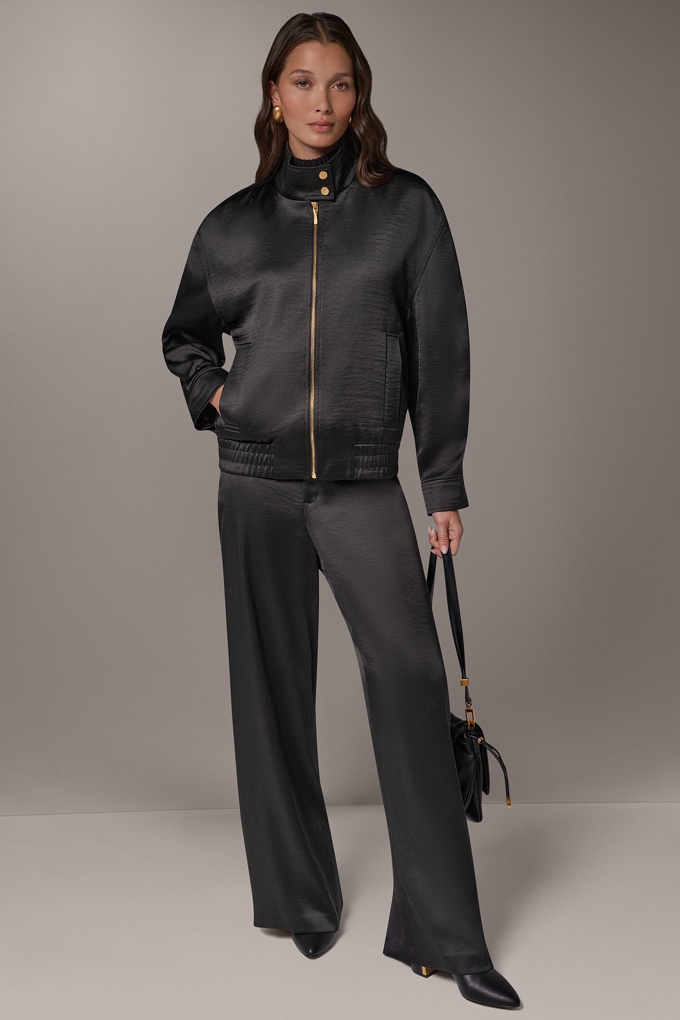 DROP SHOULDER ZIP FRONT JACKET VIEW 8