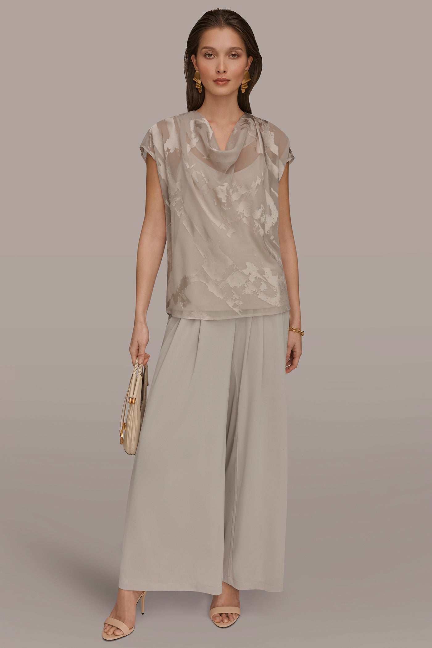 SATIN ABSTRACT BURNOUT TOP VIEW 6 | New clothing