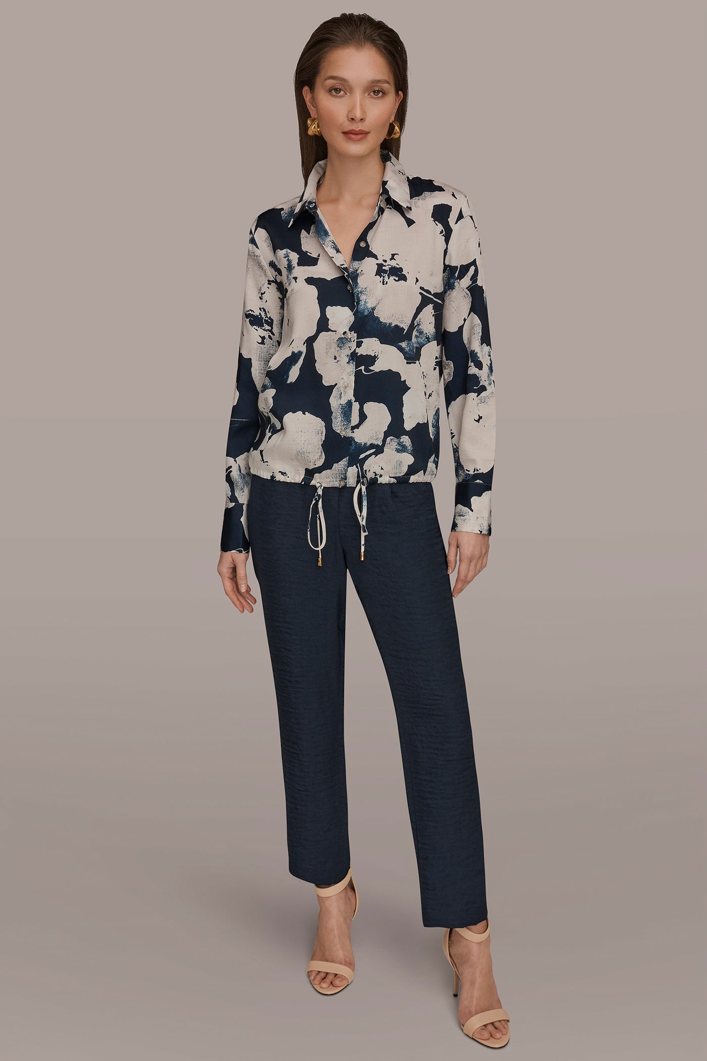 DRAWSTRING HEM BLOUSE VIEW 6 | Tops