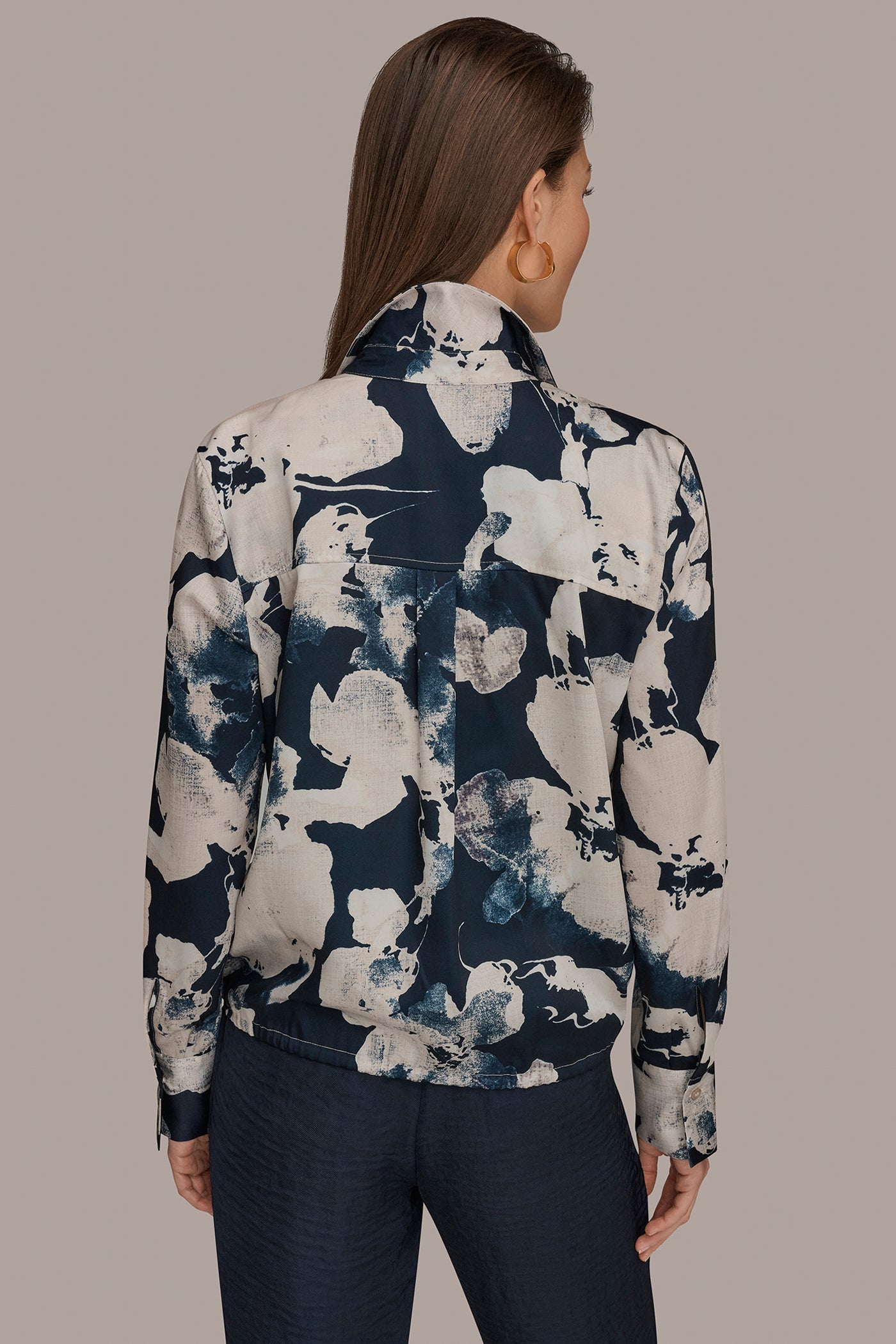 DRAWSTRING HEM BLOUSE | View 2 | Tops