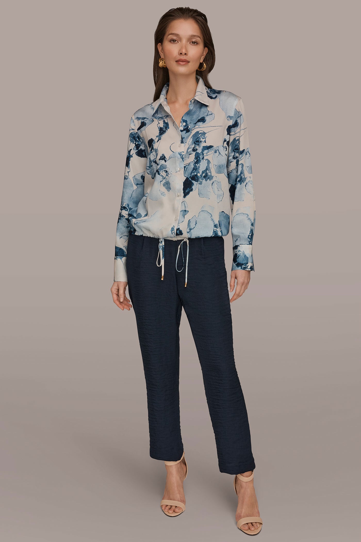 DRAWSTRING HEM BLOUSE VIEW 6 | Tops