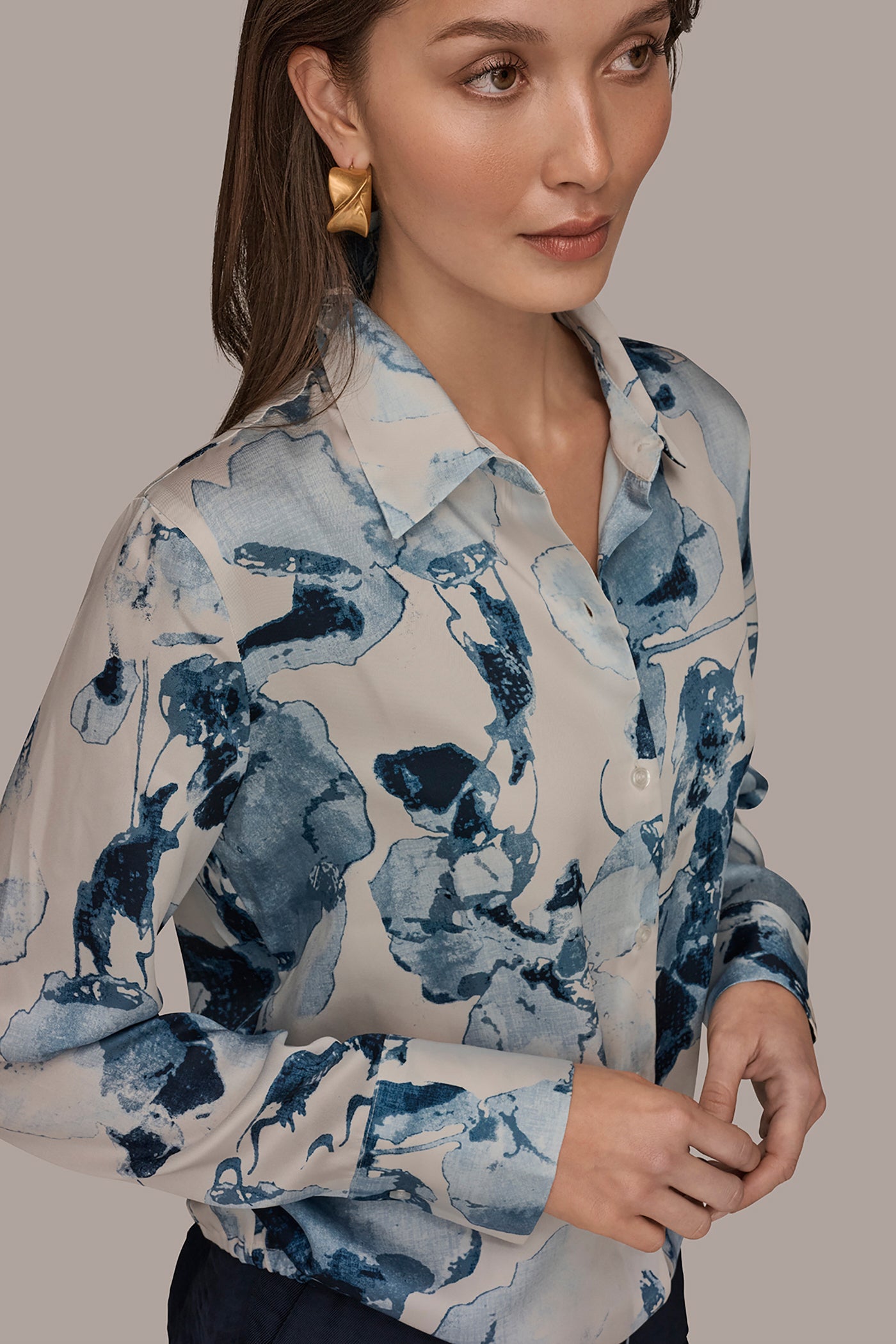 DRAWSTRING HEM BLOUSE VIEW 4 | Tops