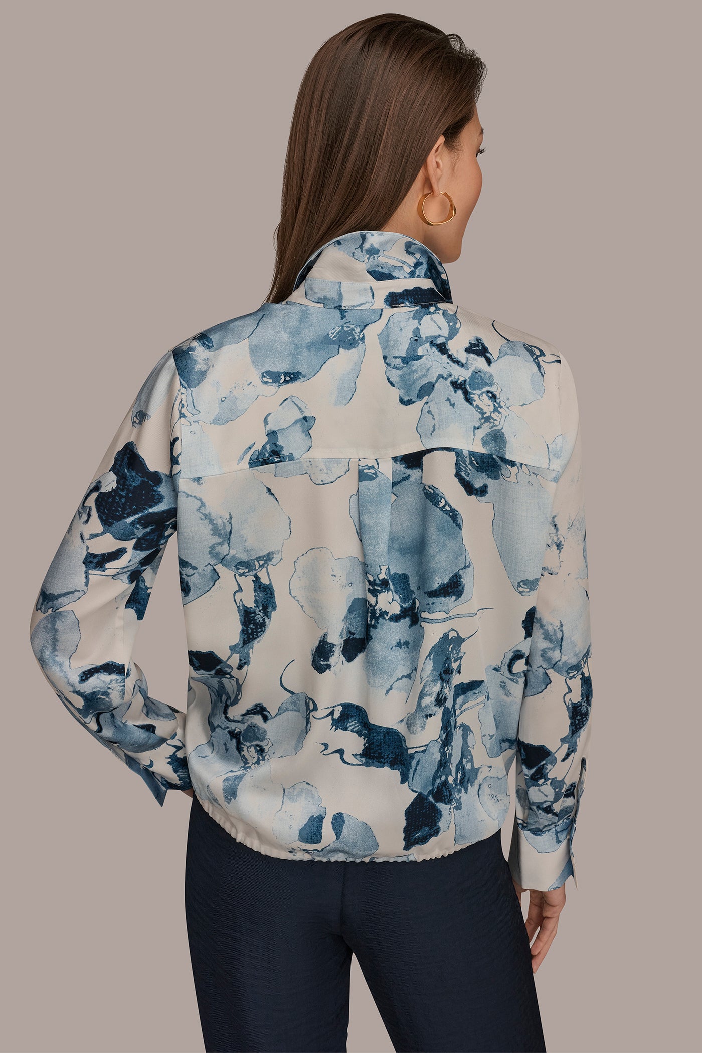 DRAWSTRING HEM BLOUSE | View 2 | Tops