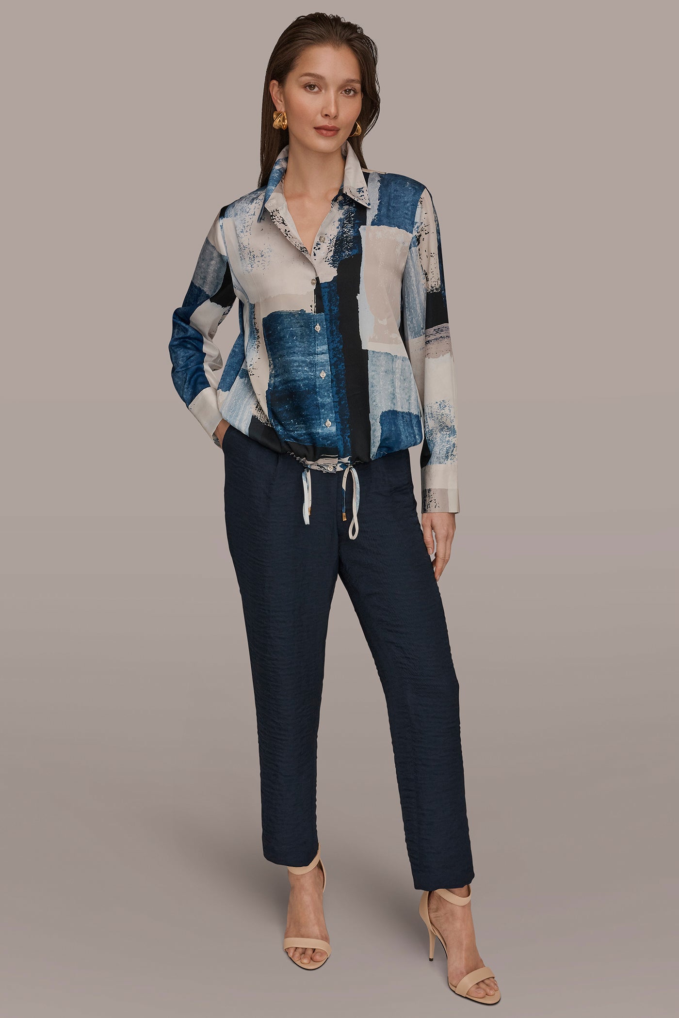 DRAWSTRING HEM BLOUSE VIEW 6 | Tops