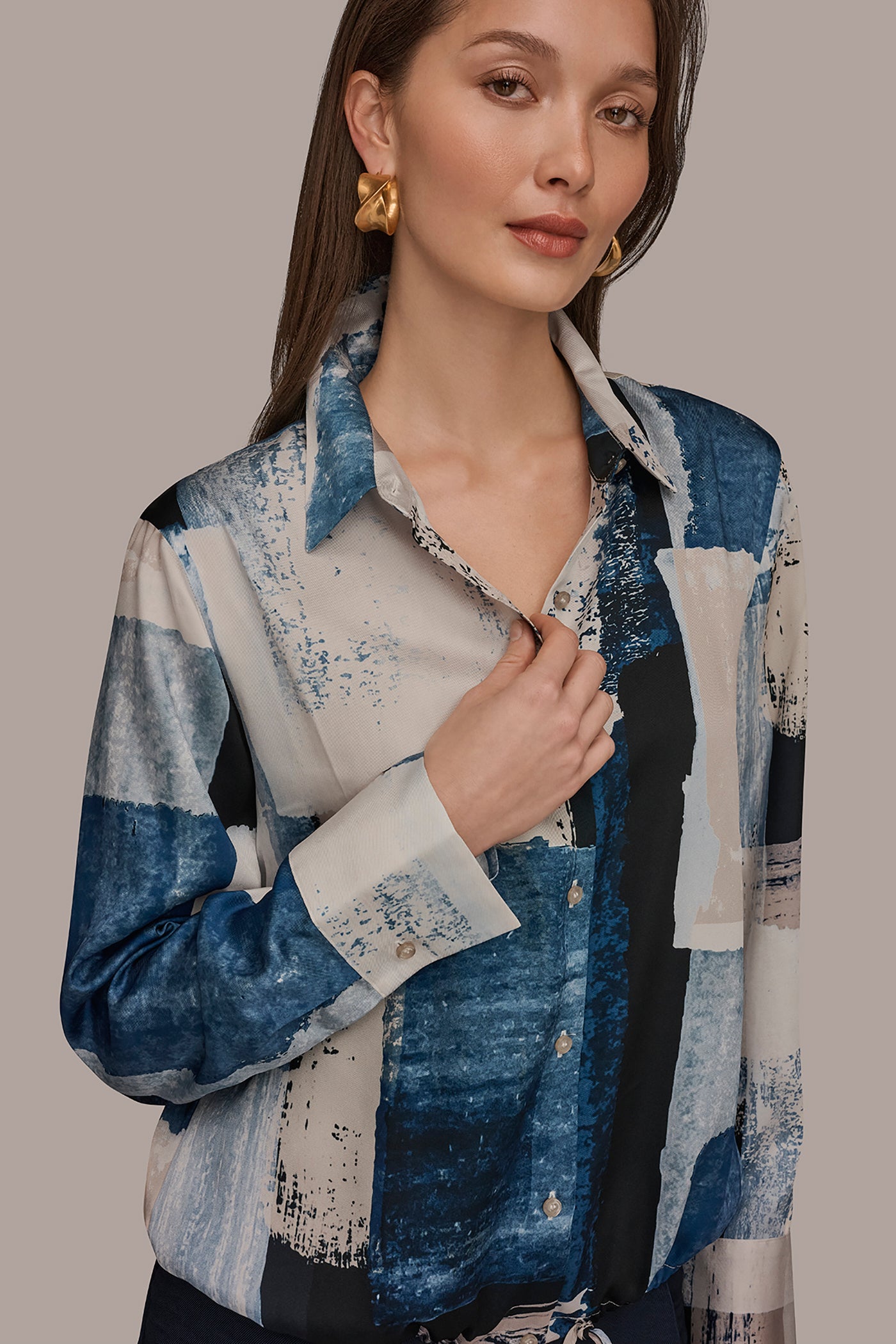 DRAWSTRING HEM BLOUSE VIEW 4 | Tops