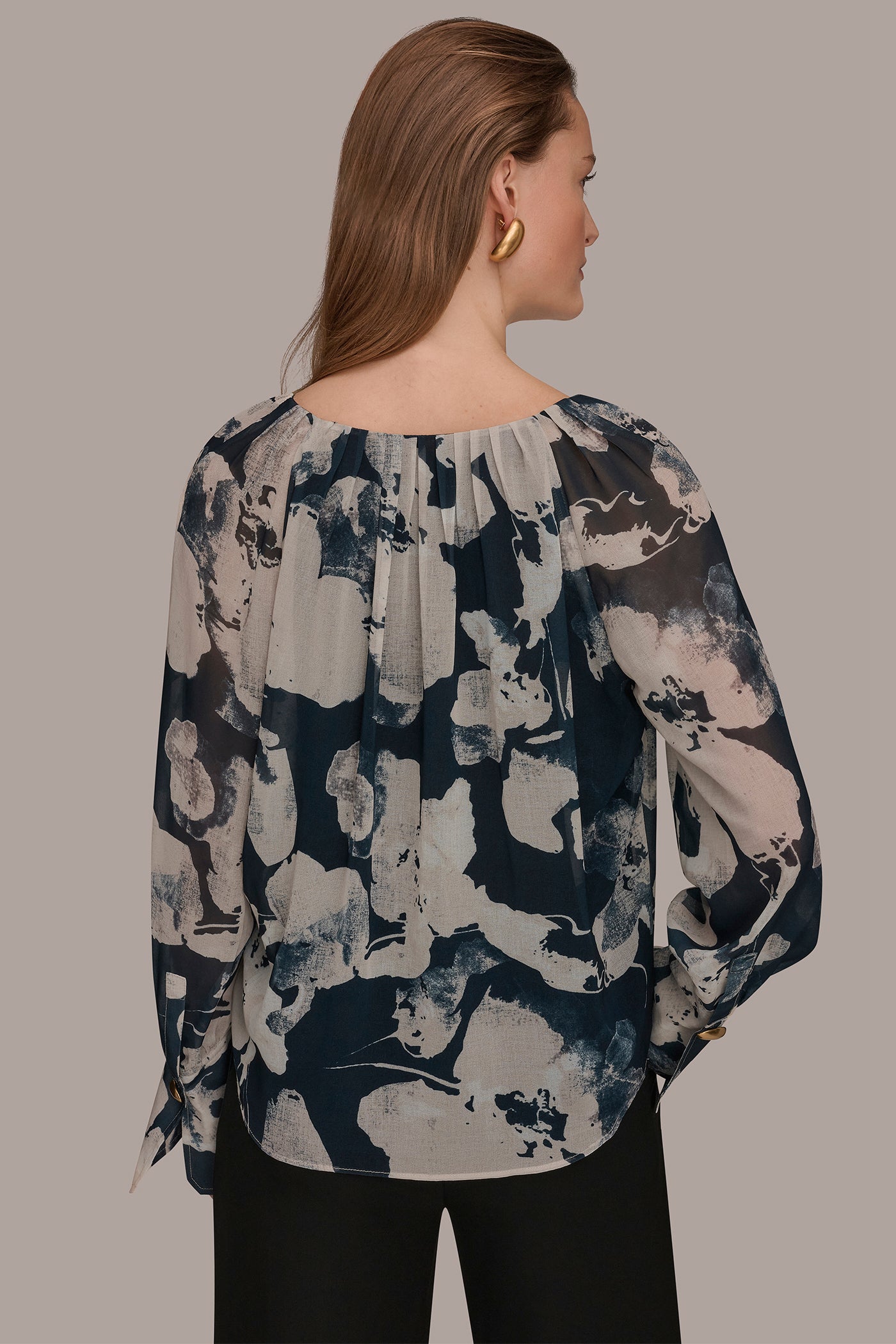 PRINTED CHIFFON TOP | View 2 | Suits and Separates