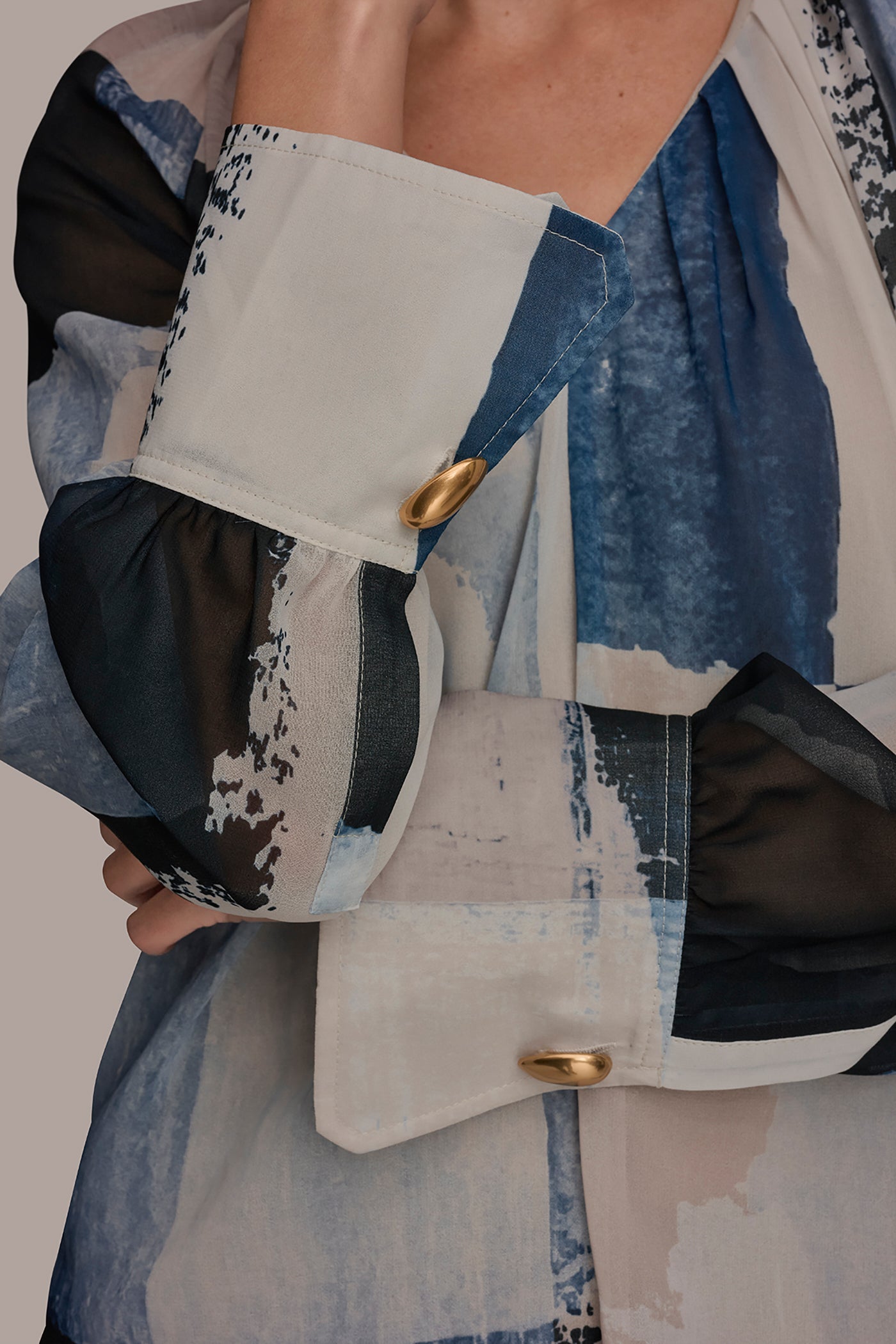 PRINTED CHIFFON TOP VIEW 5 | Suits and Separates