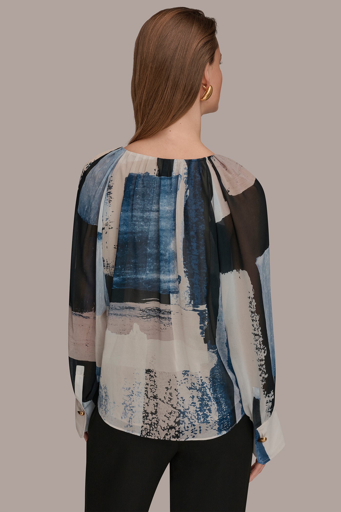 PRINTED CHIFFON TOP | View 2 | Suits and Separates