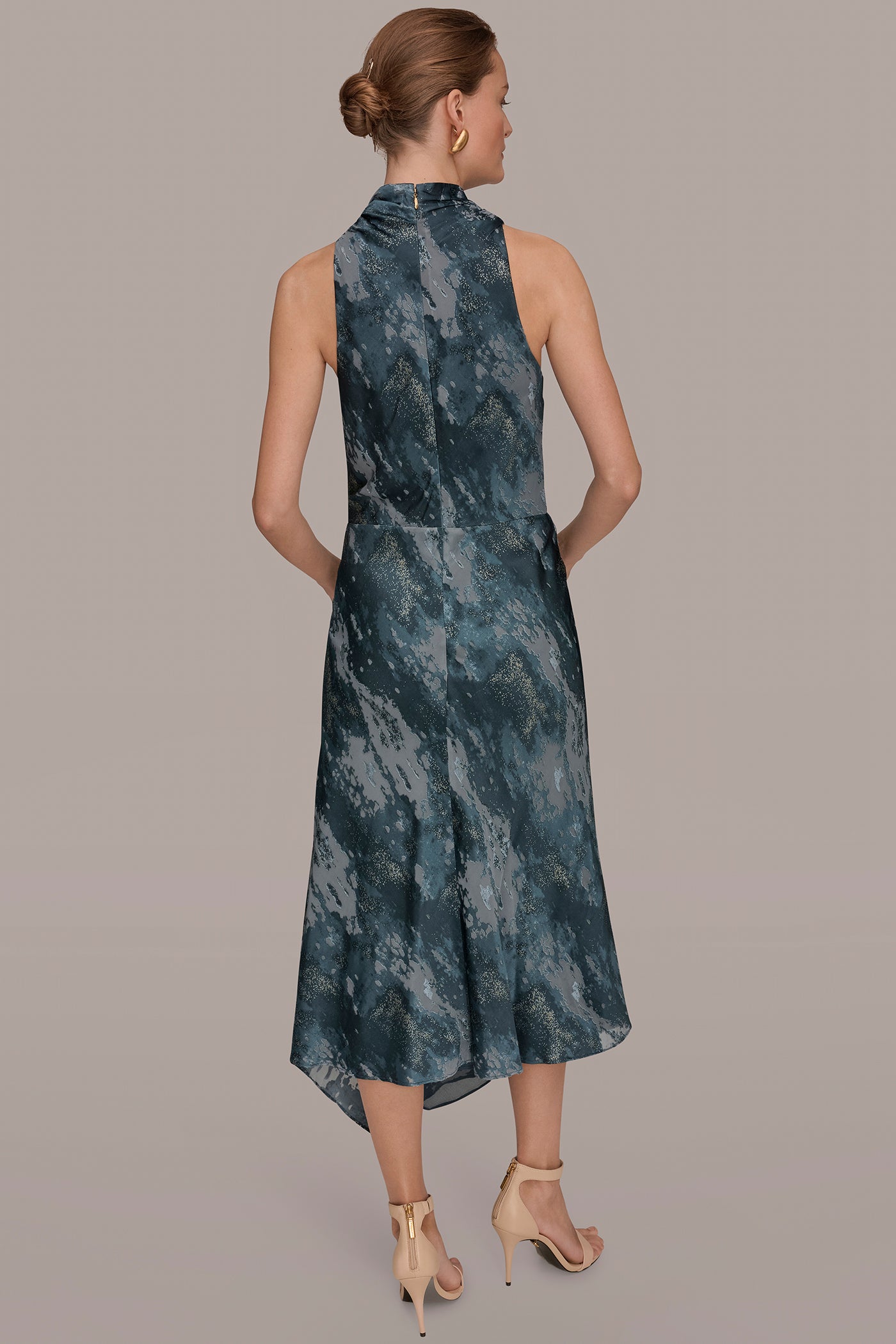 SLEEVELESS METALLIC BURNOUT DRESS | View 2 | Dresses & Jumpsuits