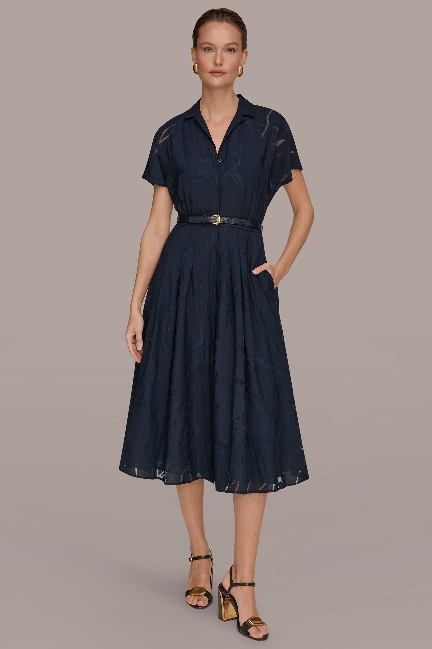 SHORT-SLEEVE SHIRT DRESS | View 1 | New Dresses