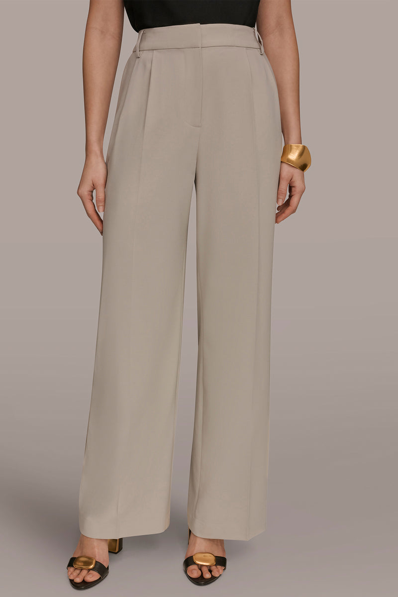Pleated Wide Leg Pant | Wide Leg | Donna Karan