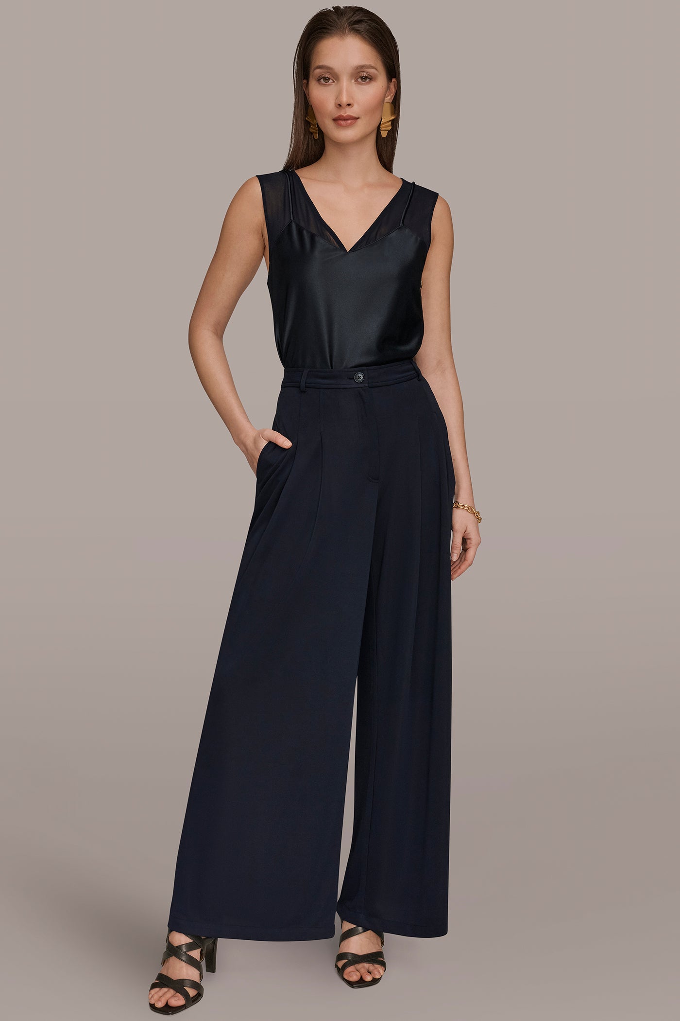 PLEATED KNIT PANT VIEW 6 | Suits and Separates