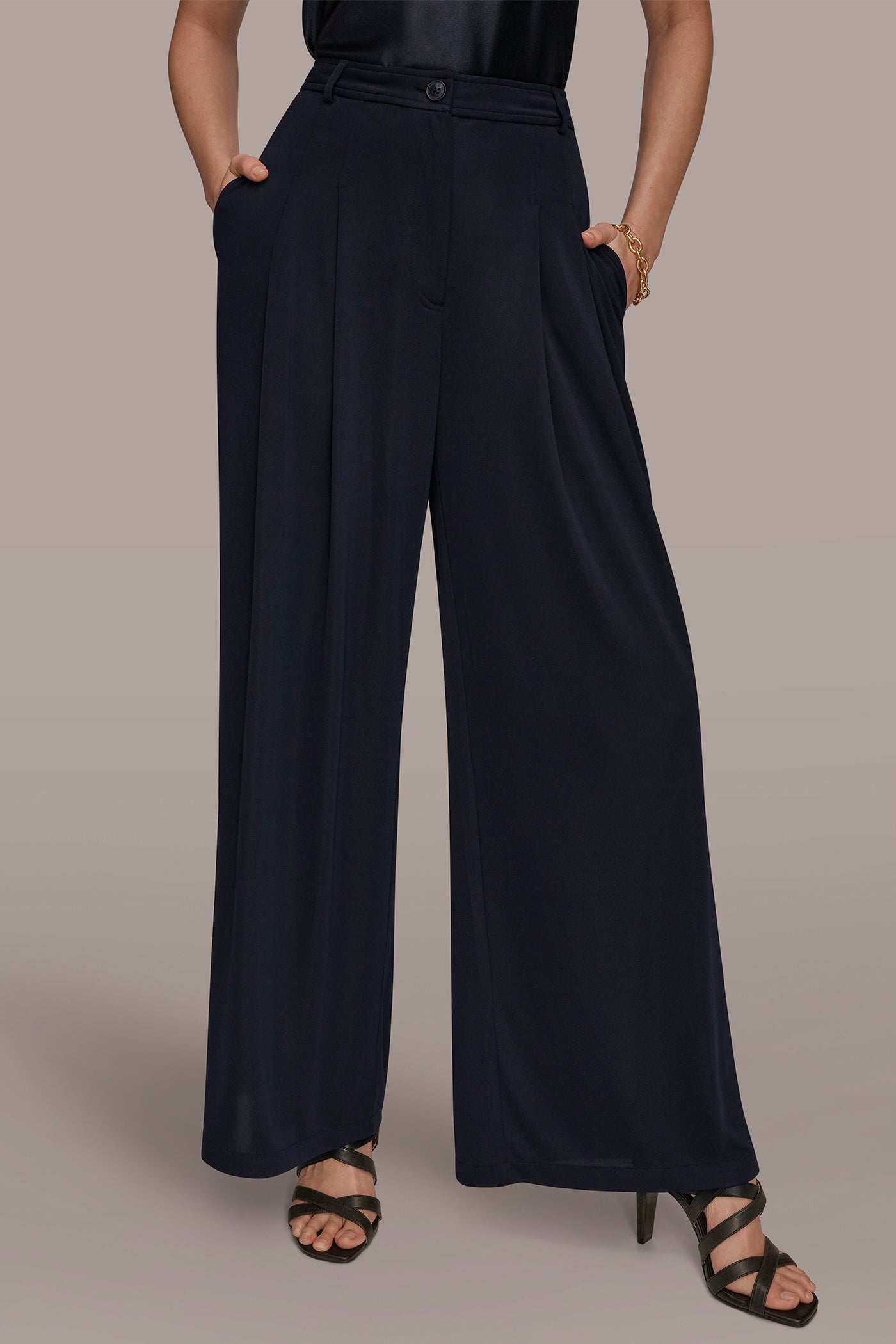PLEATED KNIT PANT | View 1 | Suits and Separates
