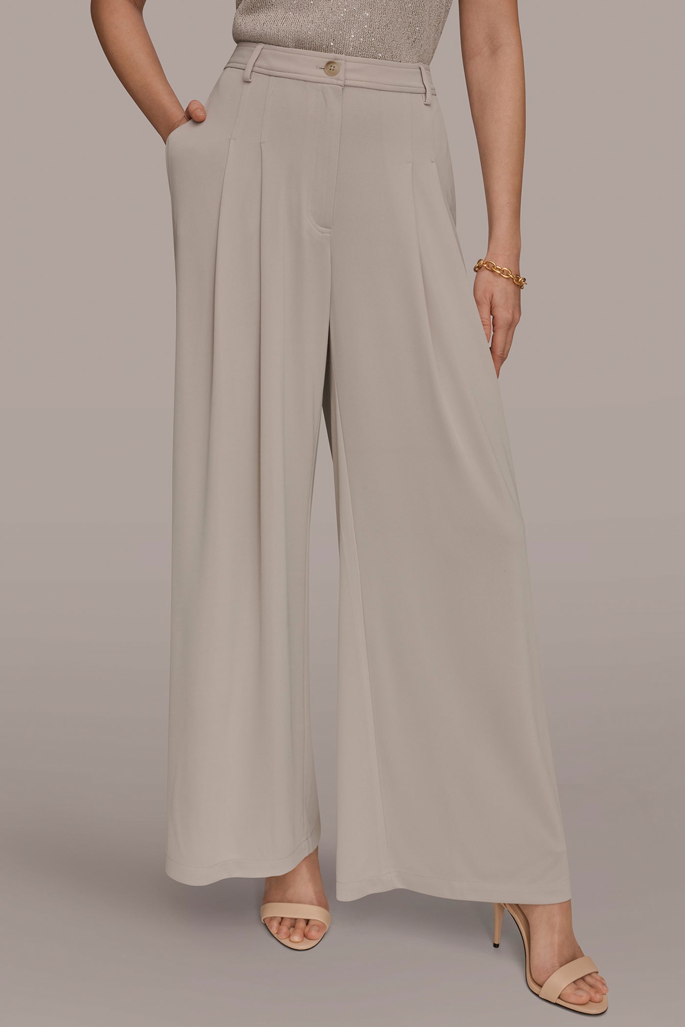 PLEATED KNIT PANT | View 1 | Suits and Separates