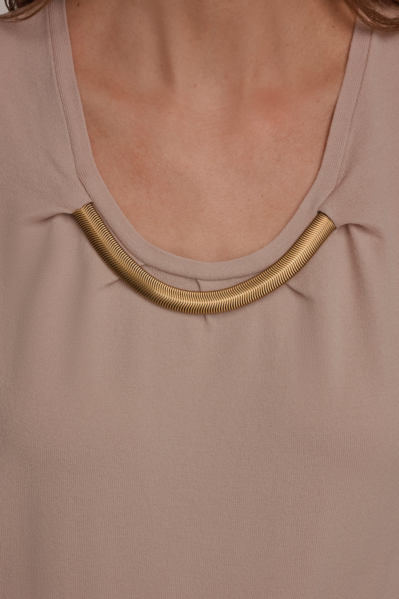 CAP SLEEVE METALLIC TRIM SWEATER VIEW 5 | New clothing