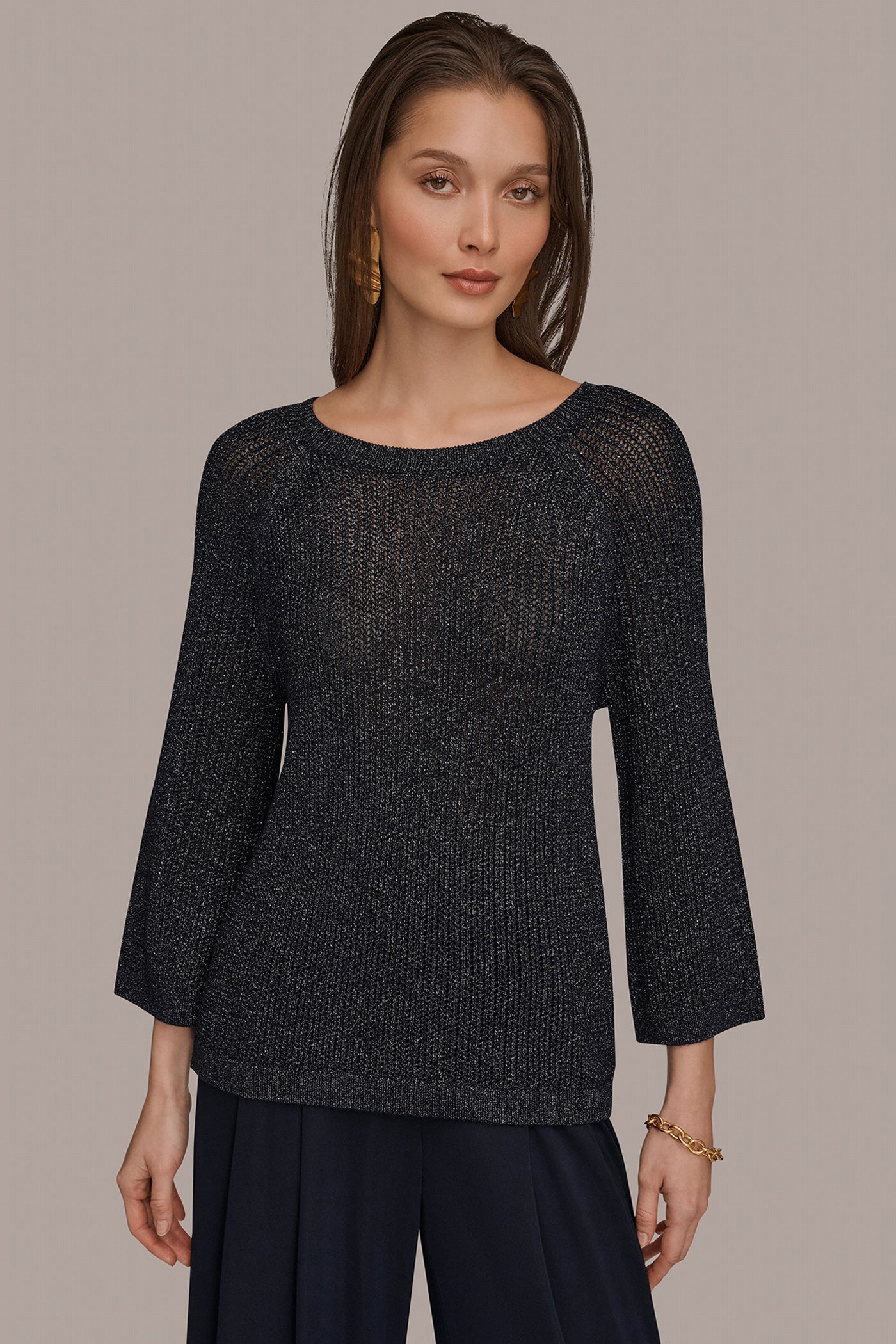 BOAT NECK DOLMAN SWEATER | View 1 | Products