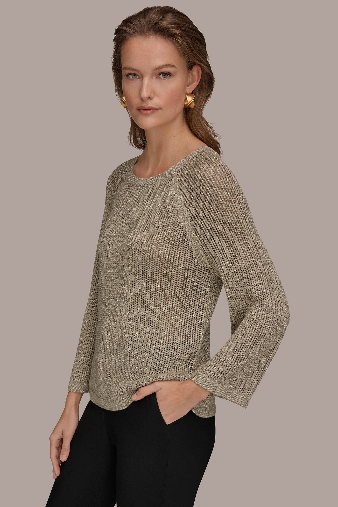 BOAT NECK DOLMAN SWEATER VIEW 3