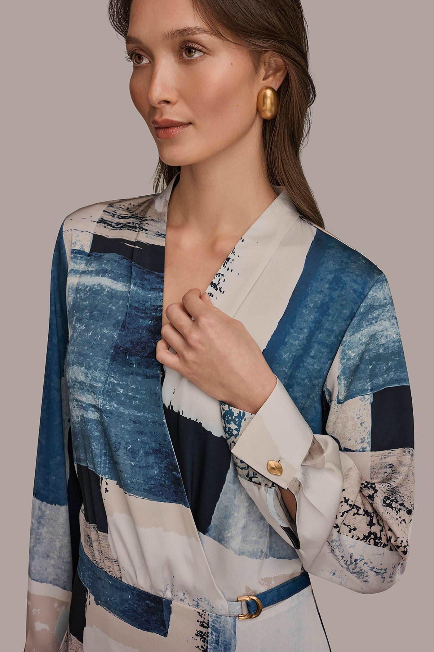 FAUX WRAP BLOUSE VIEW 4 | Tops