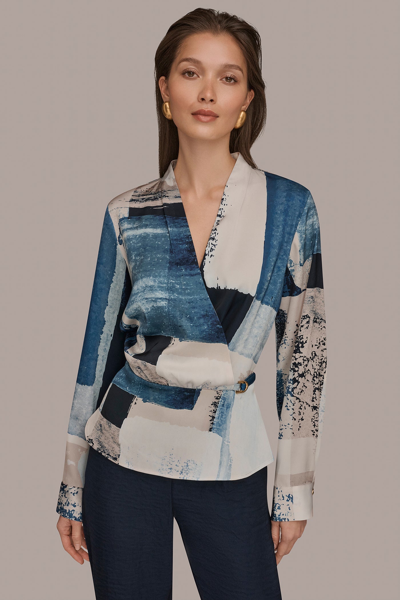 FAUX WRAP BLOUSE | View 1 | Tops