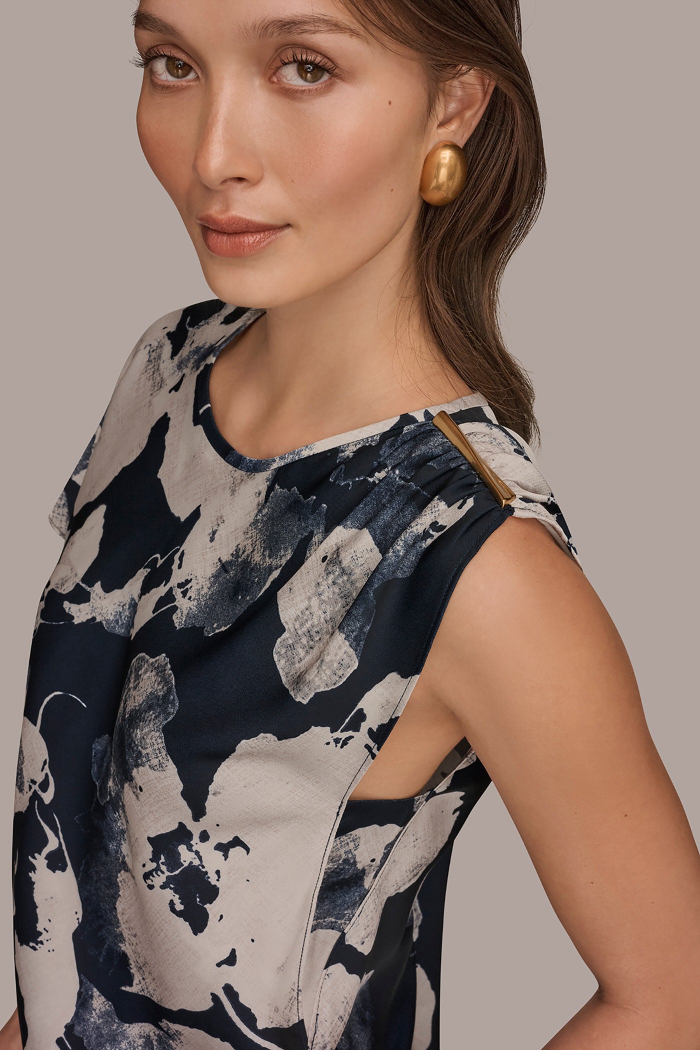 ASYMMETRICAL SHOULDER BLOUSE VIEW 4 | Tops