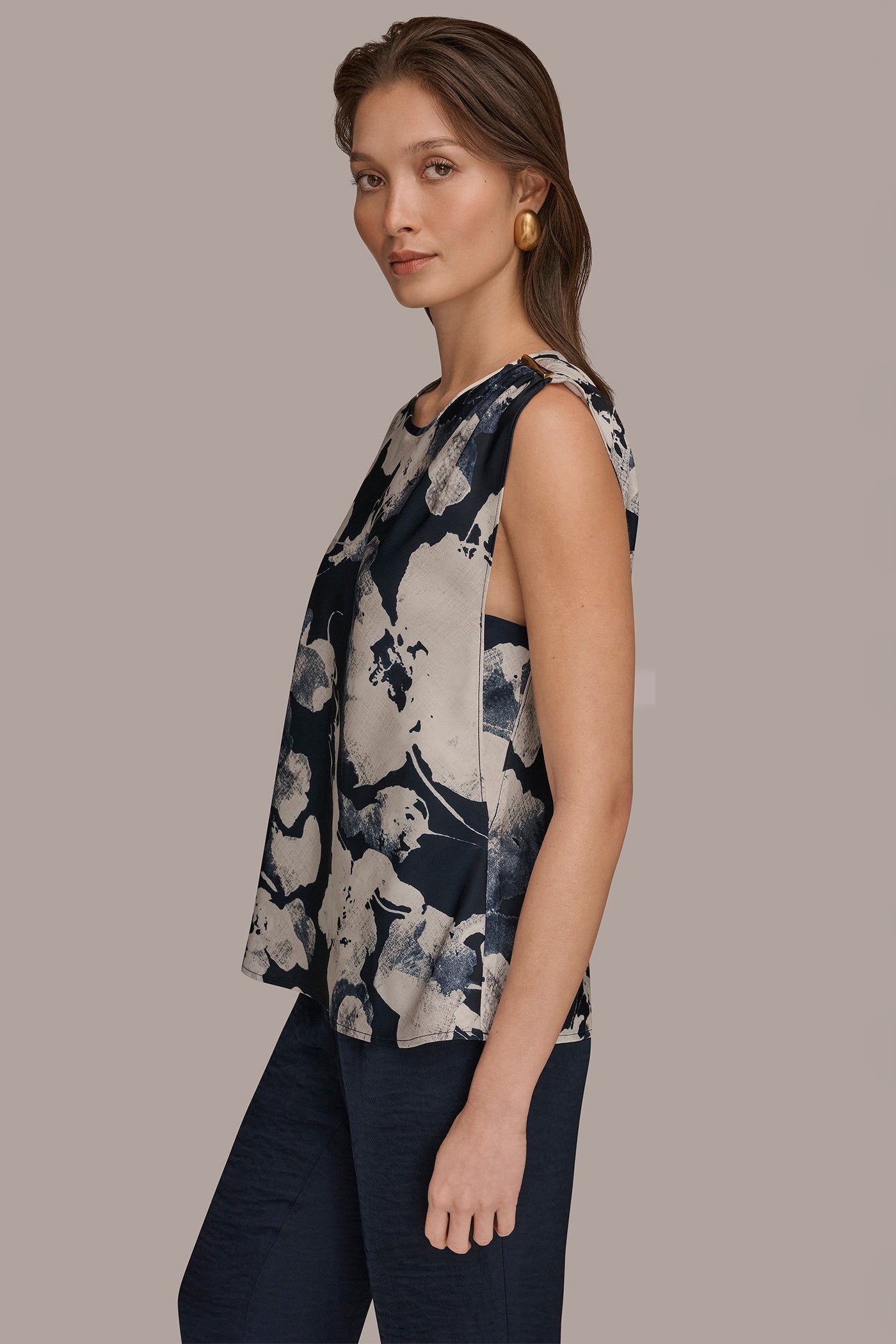 ASYMMETRICAL SHOULDER BLOUSE VIEW 3 | Tops