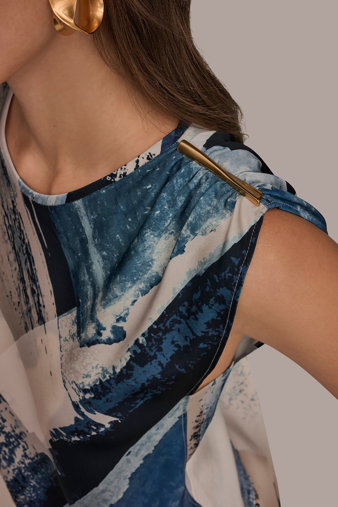 ASYMMETRICAL SHOULDER BLOUSE VIEW 5 | Tops