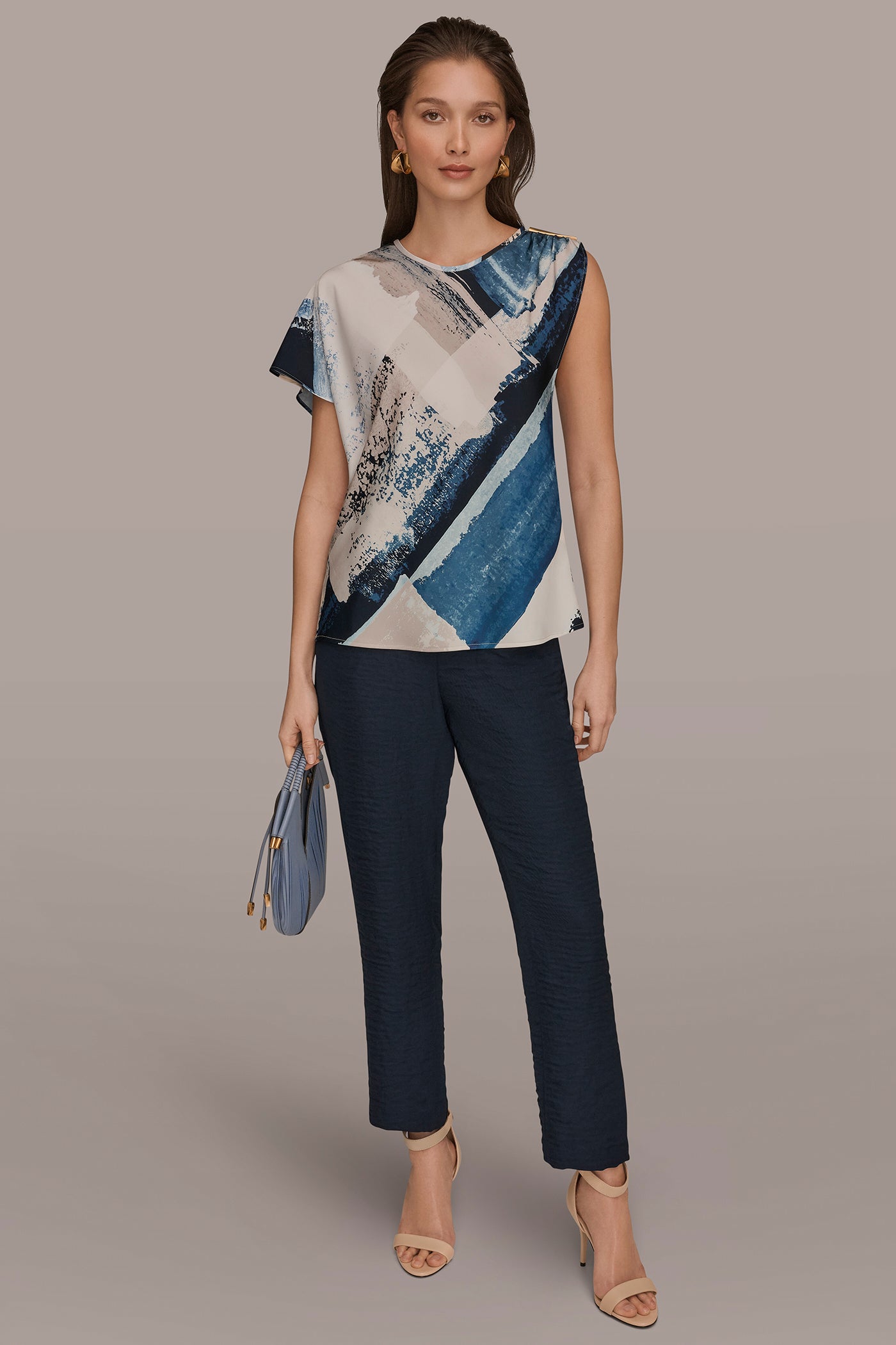 ASYMMETRICAL SHOULDER BLOUSE VIEW 6 | Tops