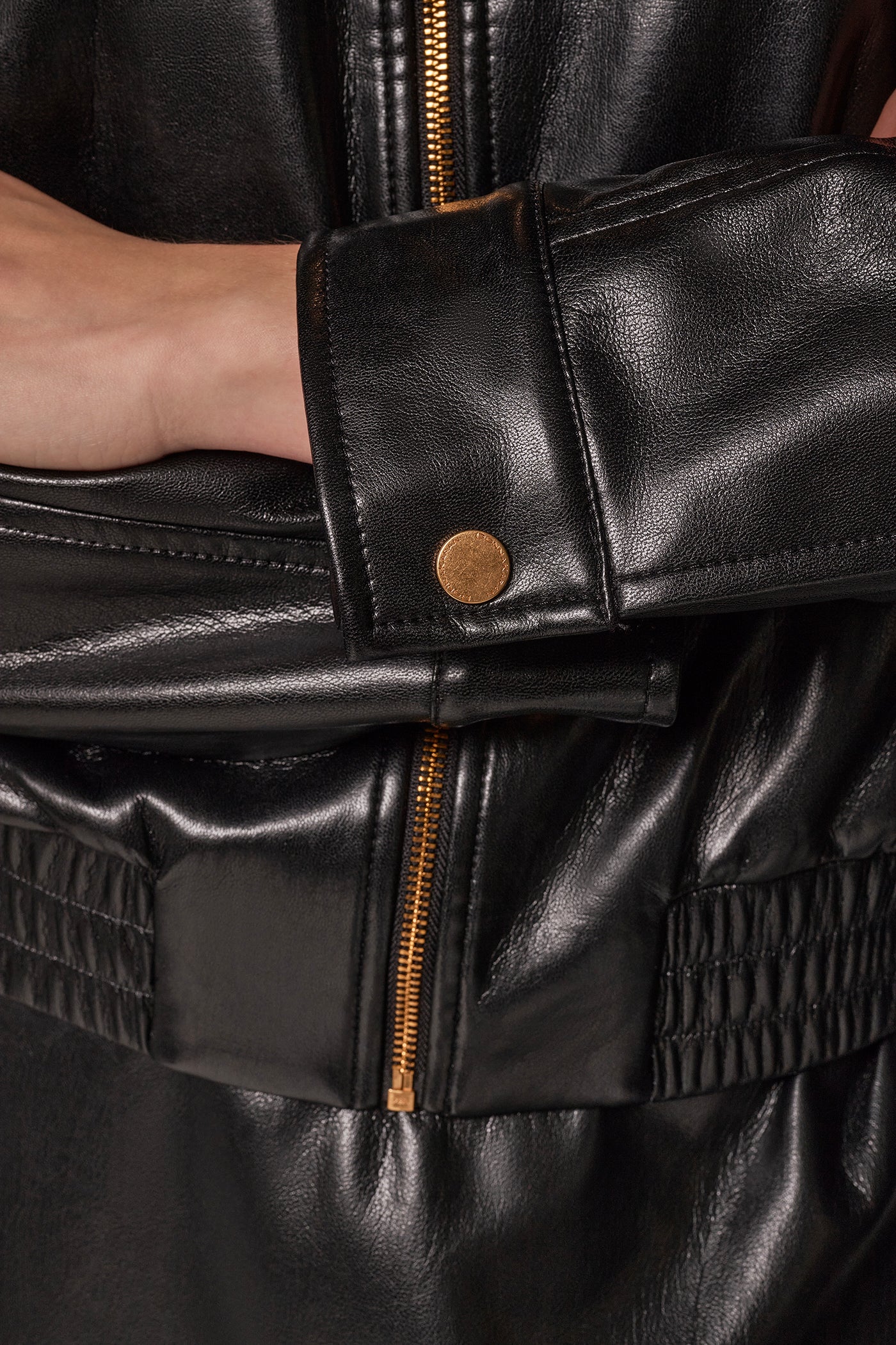 GOLD ACCENT STAND COLLAR JACKET VIEW 7 | Holiday Collection