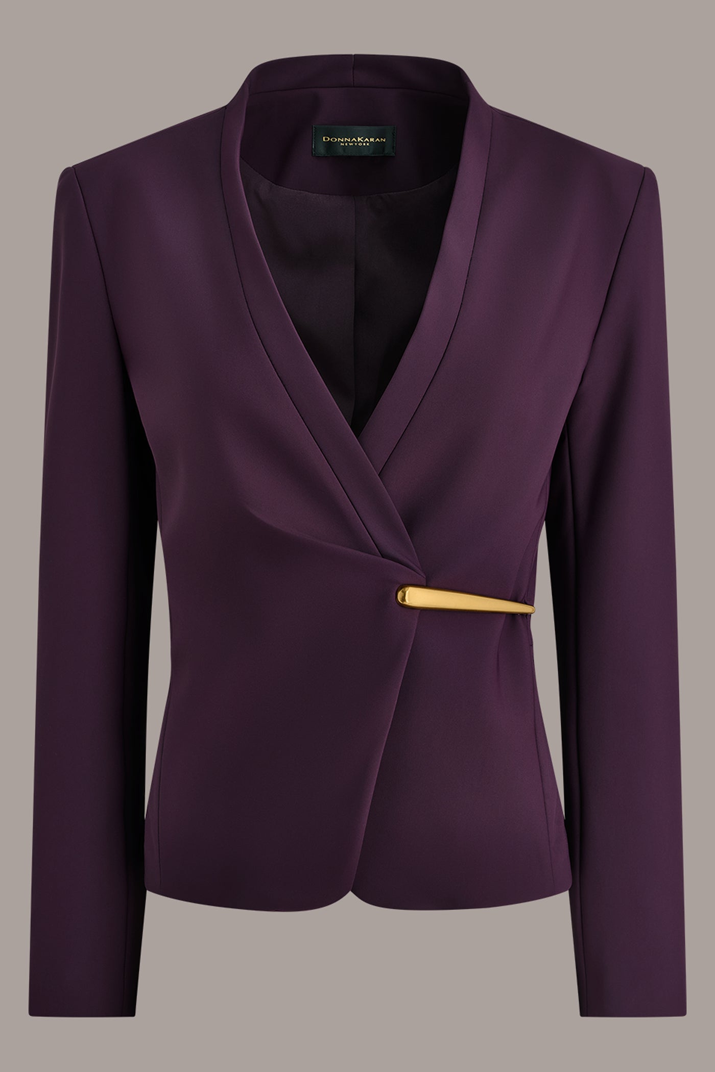 GOLD BAR WRAP BLAZER VIEW 12